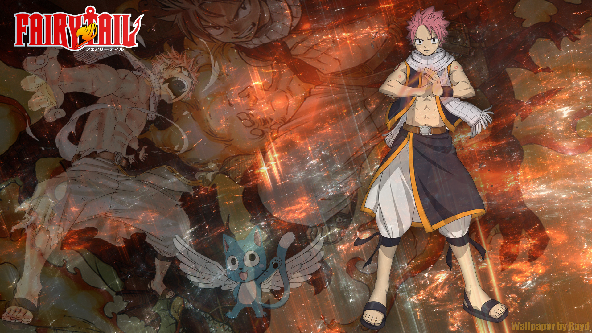 Natsu and Happy from Fairy Tail HD Wallpaper