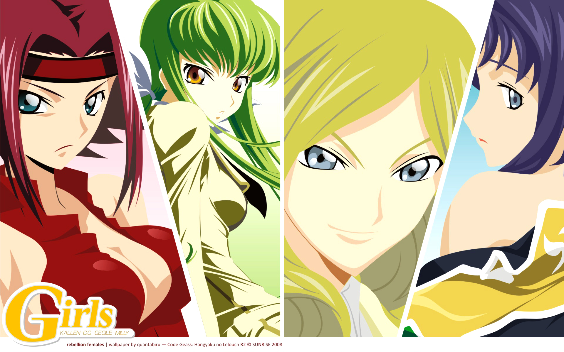 Girls from Code Geass: Hangyaku no Lelouch R2 HD Wallpaper