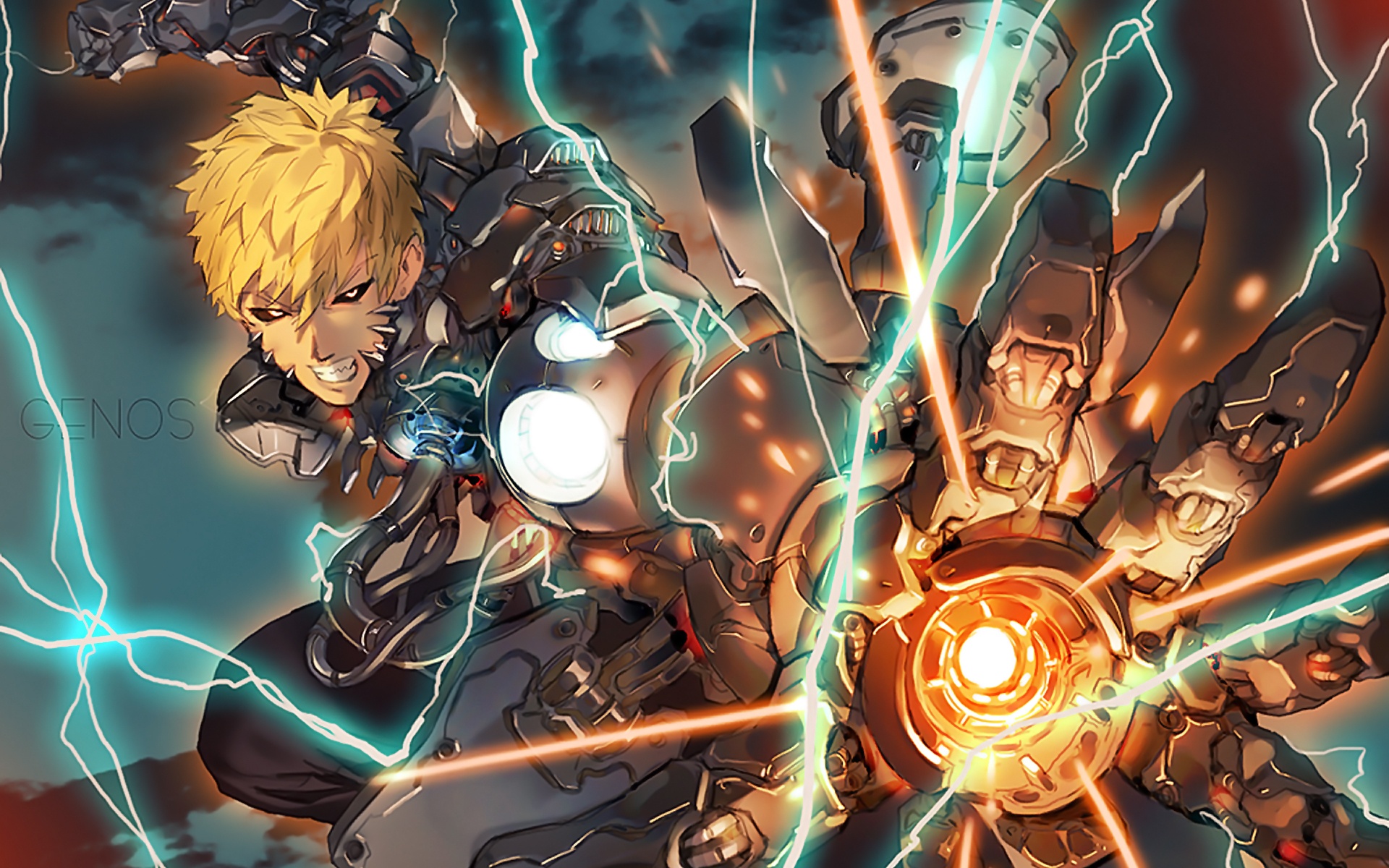 Genos from One-Punch Man HD Wallpaper