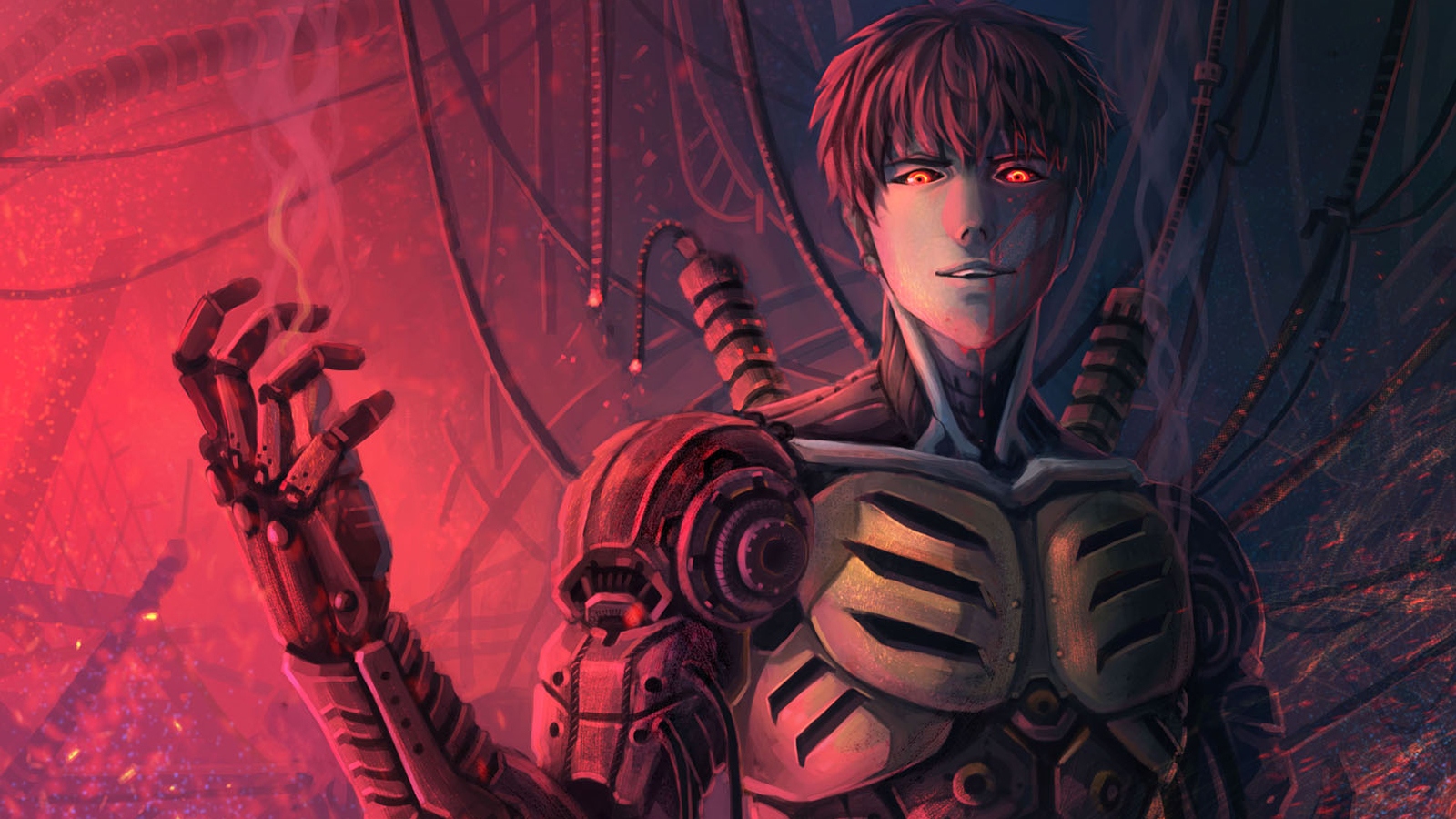 Genos from One-Punch Man HD Wallpaper