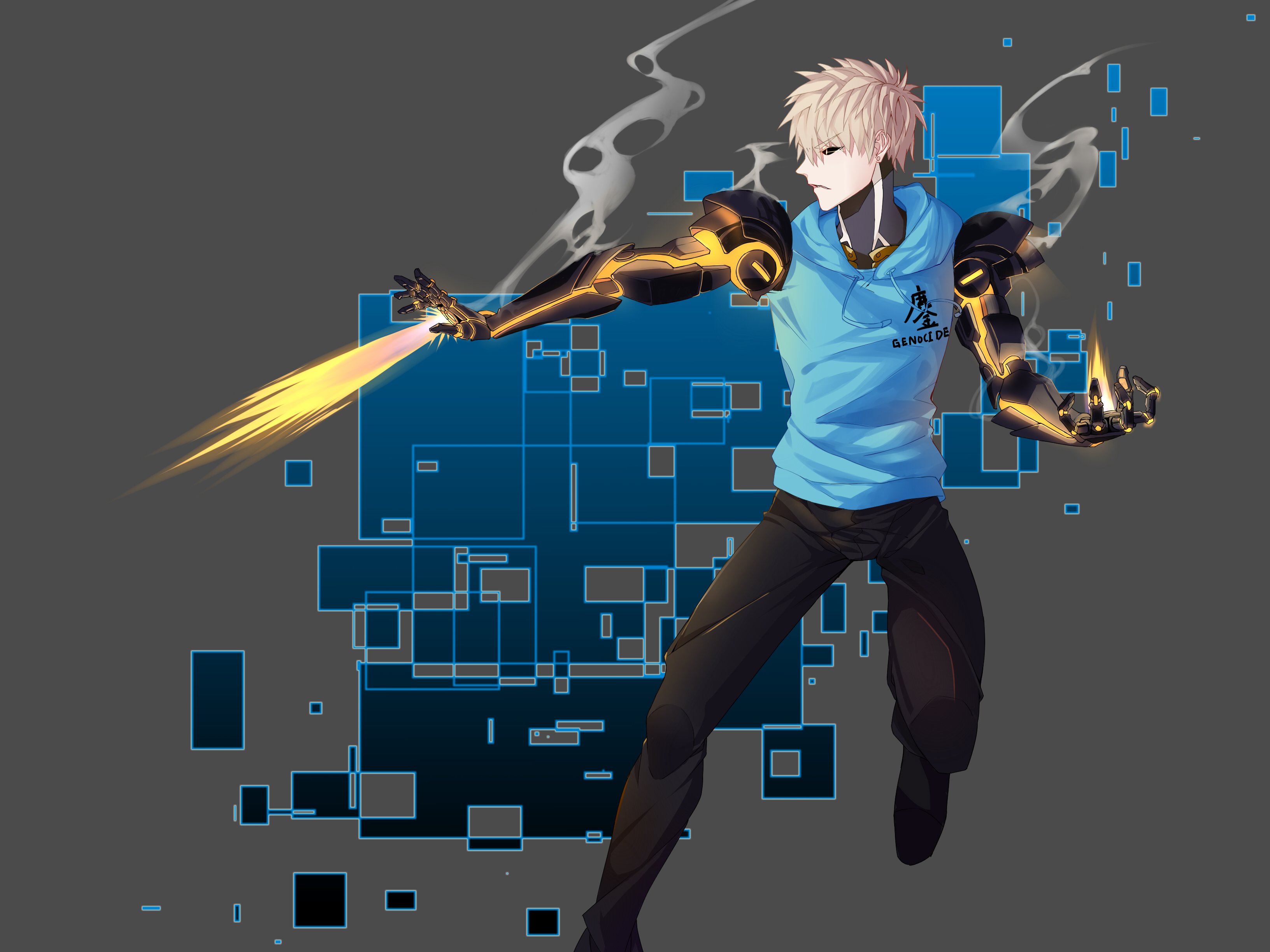 Genos from One-Punch Man HD Wallpaper