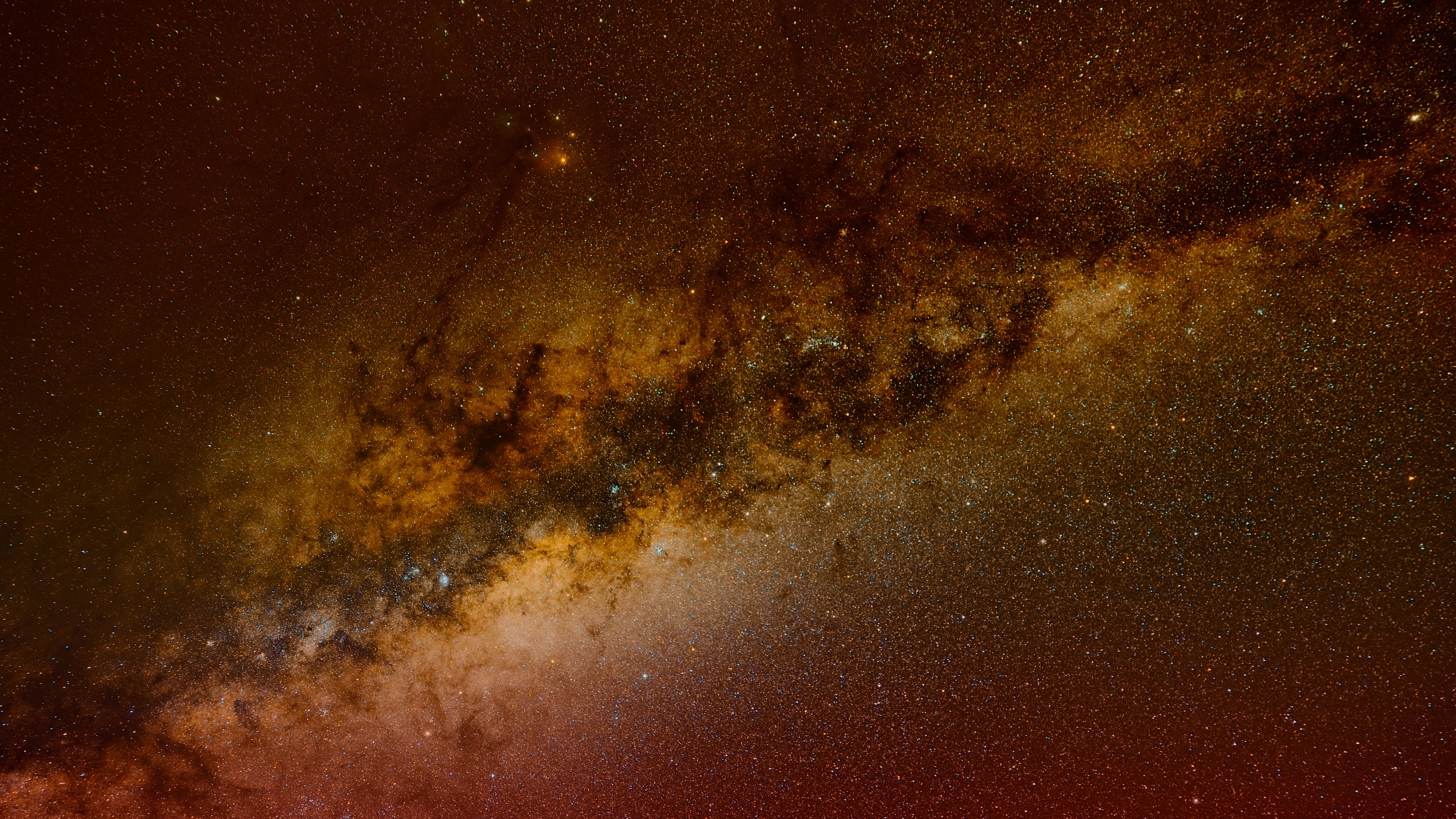 The Milky Way galaxy with nebulae and stars HD Wallpaper