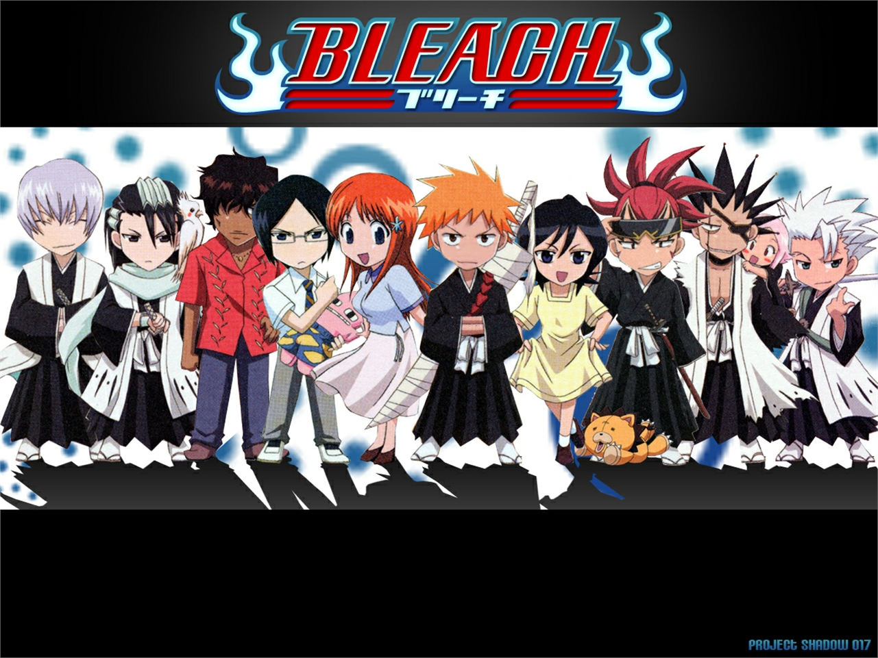 Bleach Chibi characters HD Wallpaper