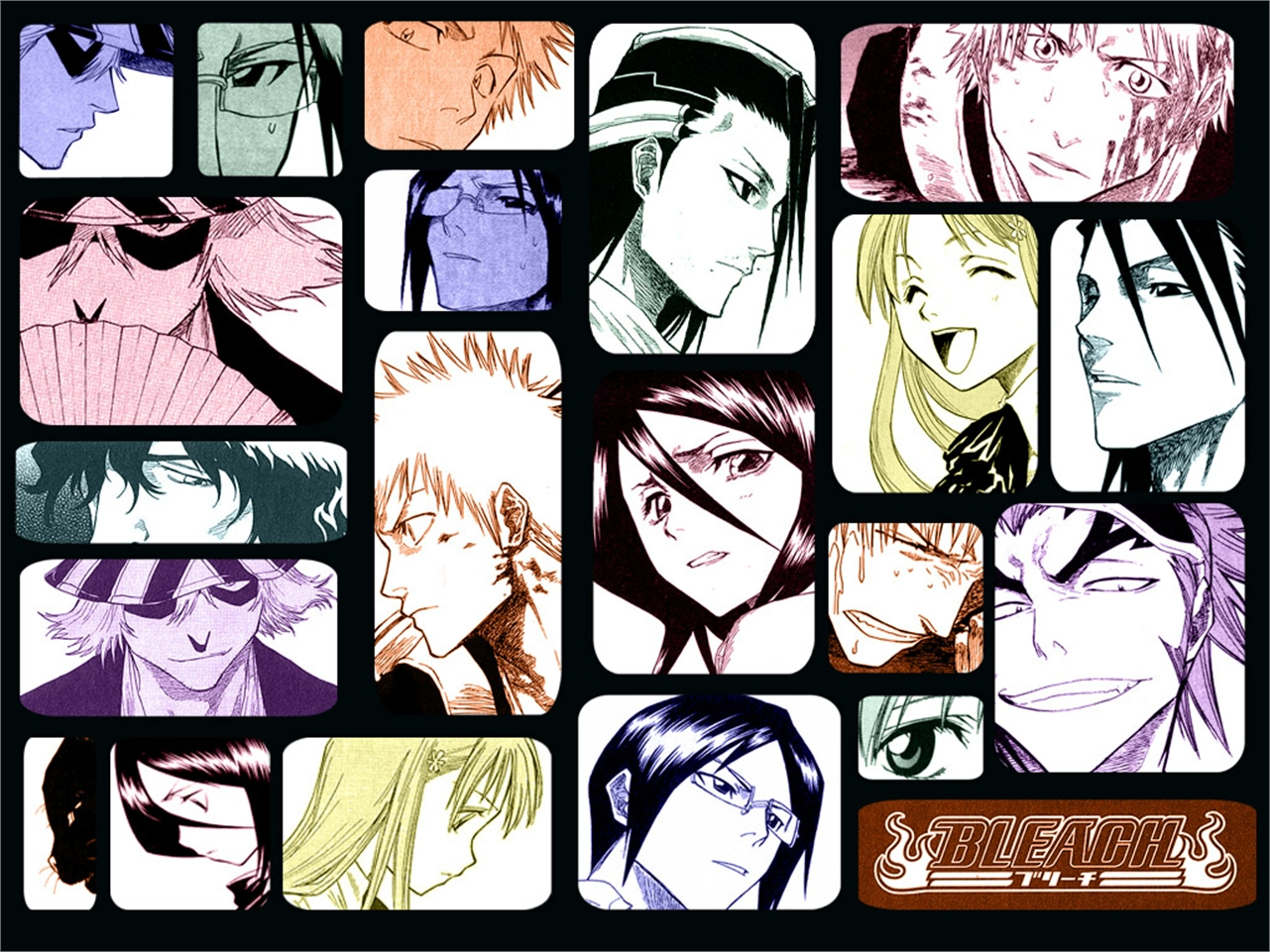 Bleach characters collage HD Wallpaper