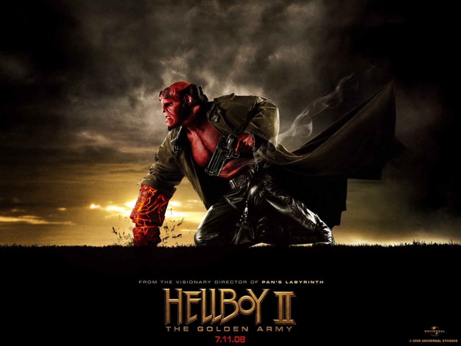 Hellboy II: The Golden Army movie poster HD Wallpaper