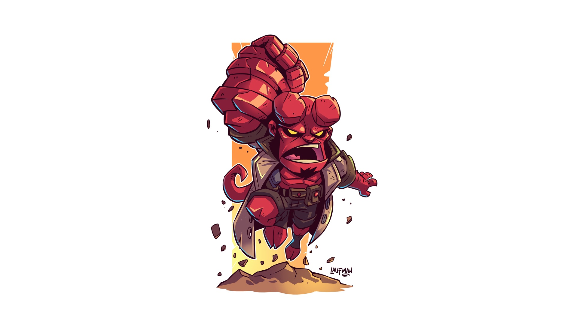 Hellboy from Hellboy comic HD Wallpaper