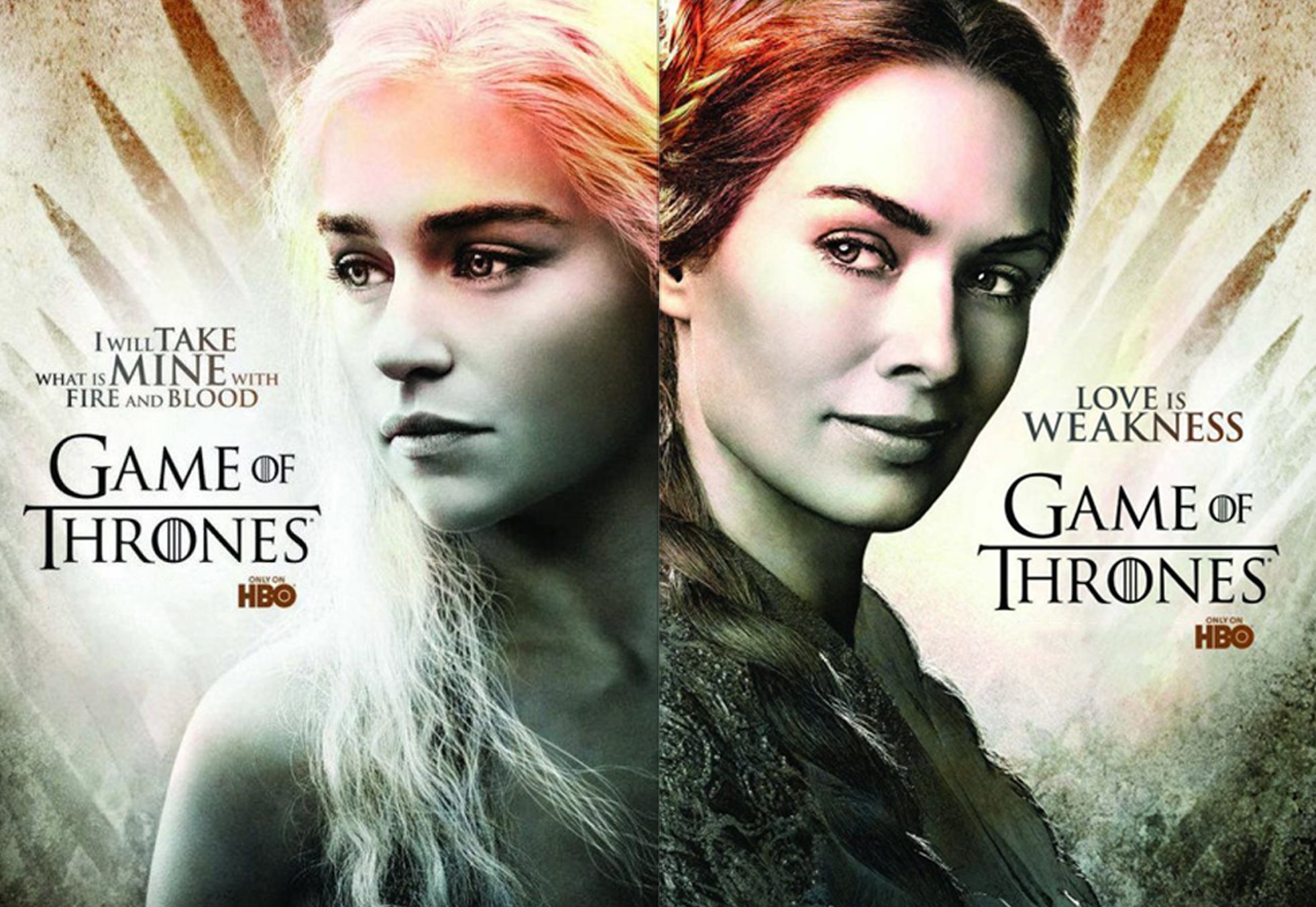 Daenerys Targaryen and Cersei Lannister from Game of Thrones HD Wallpaper