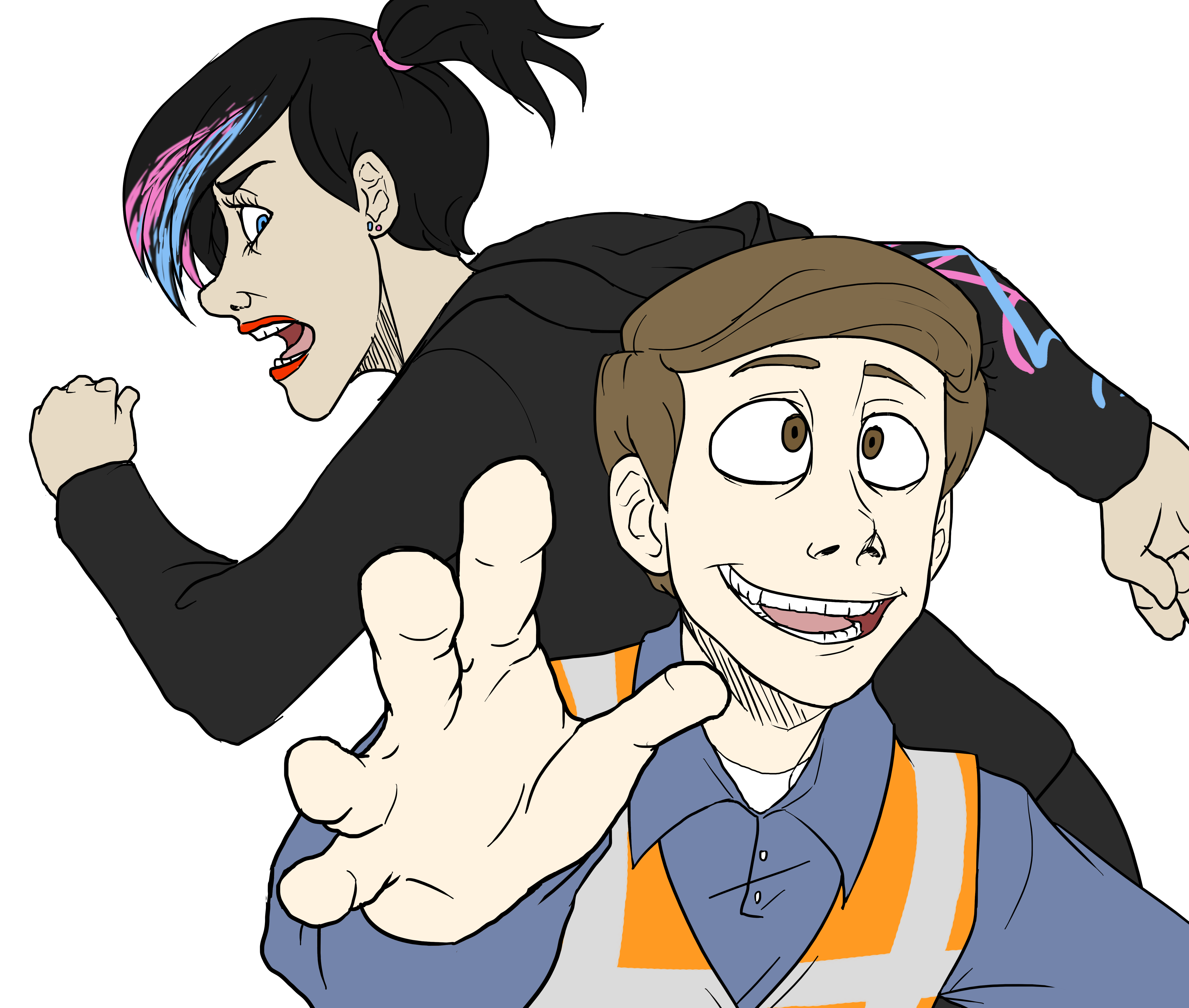 Wyldstyle and Emmet from The Lego Movie HD Wallpaper
