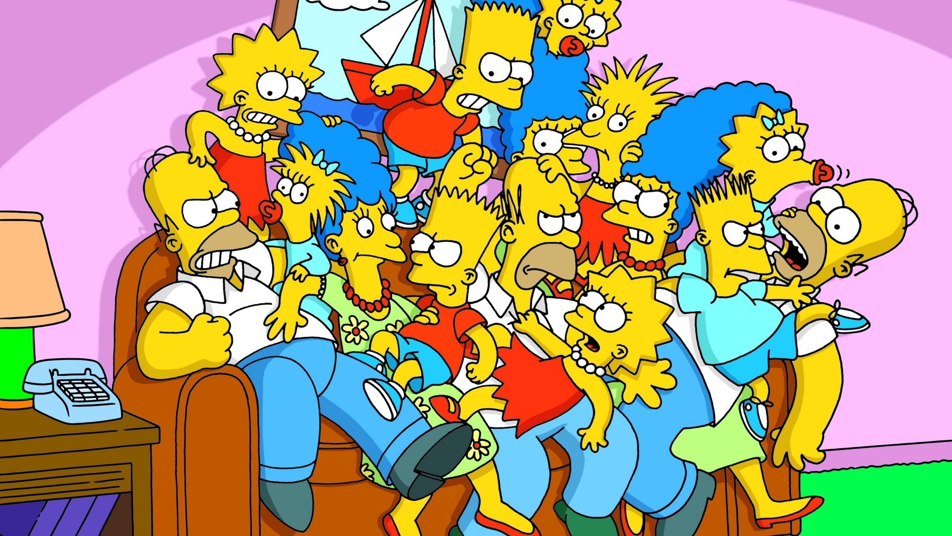 The Simpsons Family HD Wallpaper