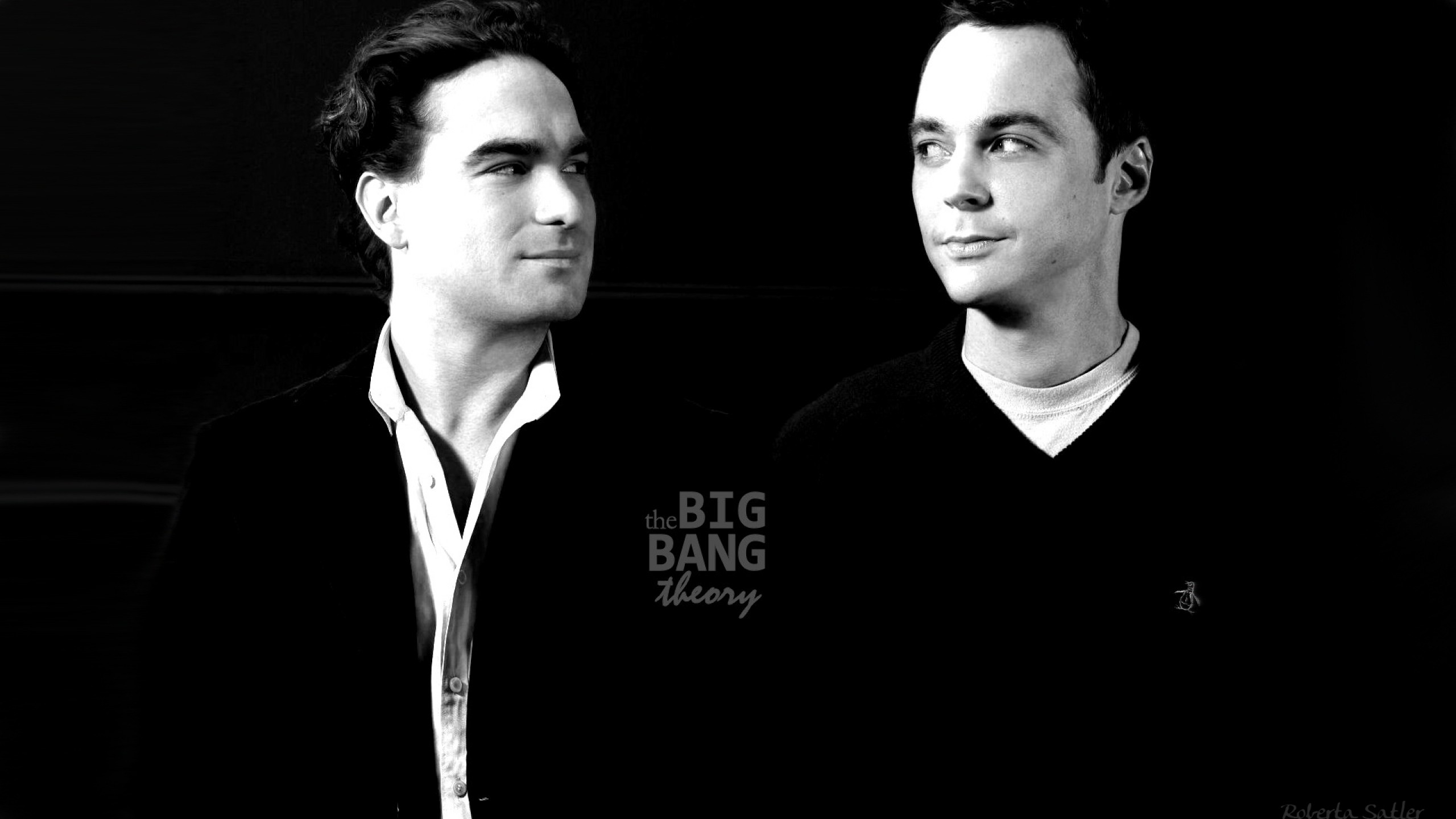 Sheldon Cooper and Leonard Hofstadter from The Big Bang Theory HD Wallpaper