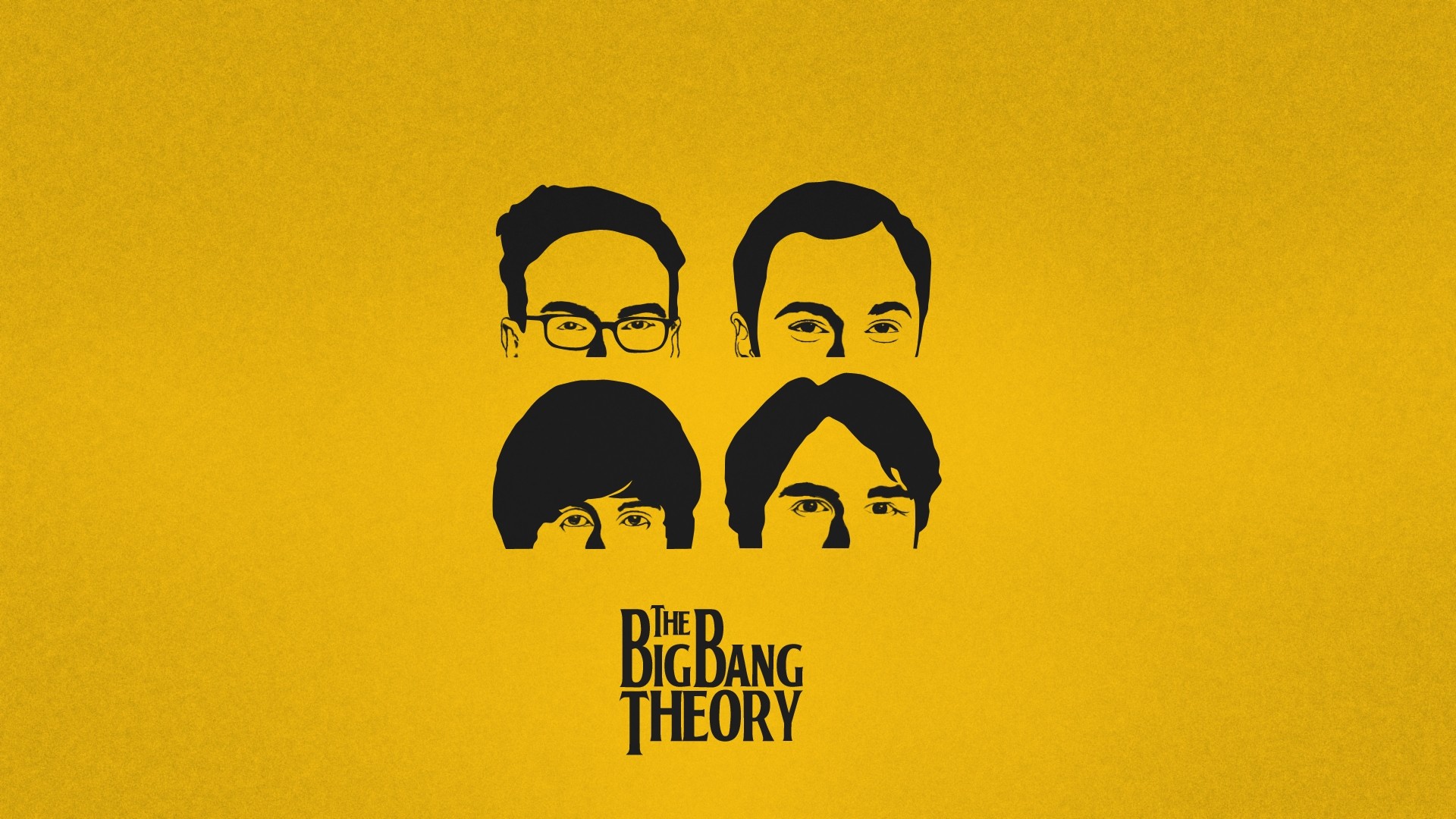 The Big Bang Theory characters silhouette HD Wallpaper