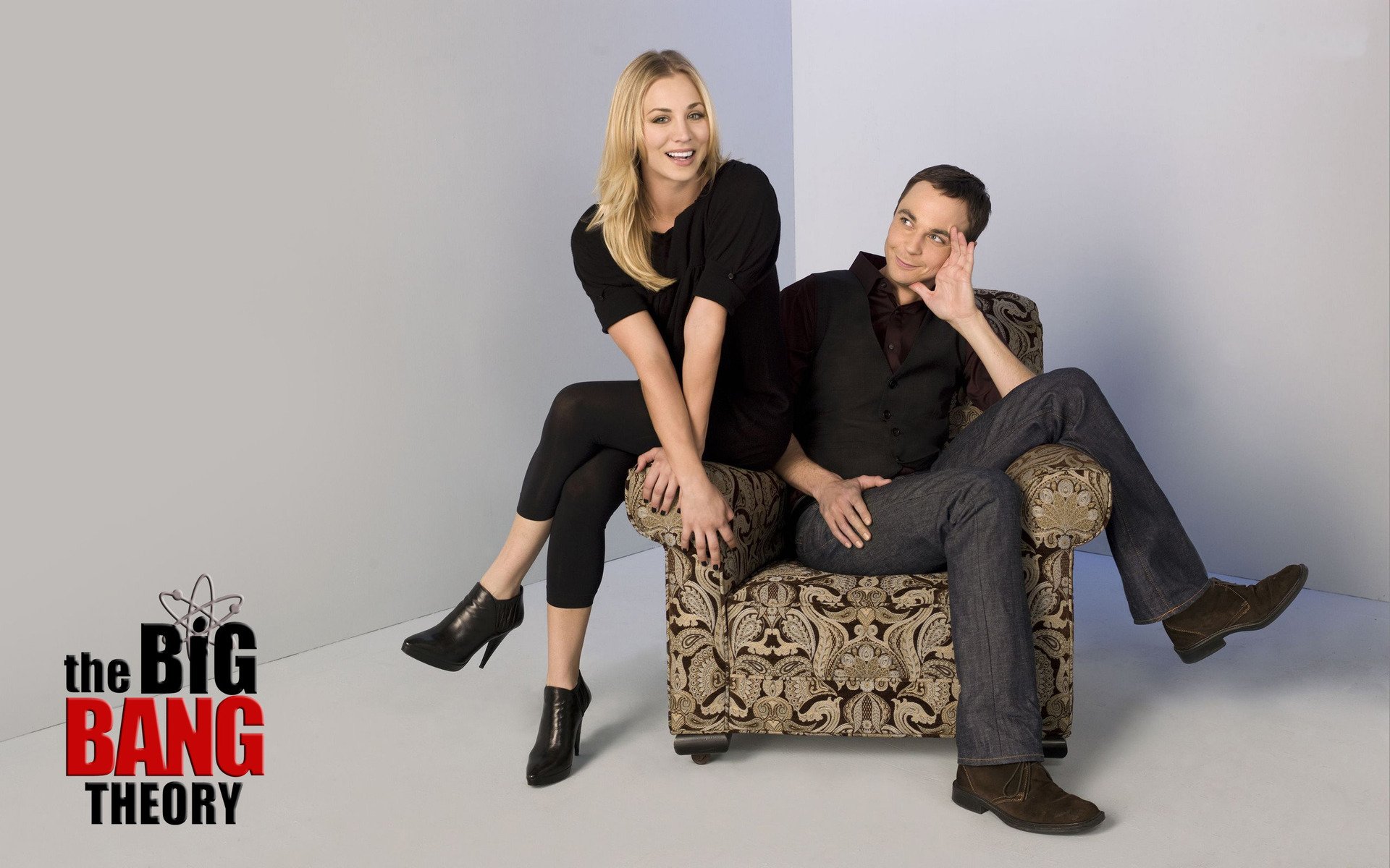 Sheldon Cooper and Penny from The Big Bang Theory HD Wallpaper
