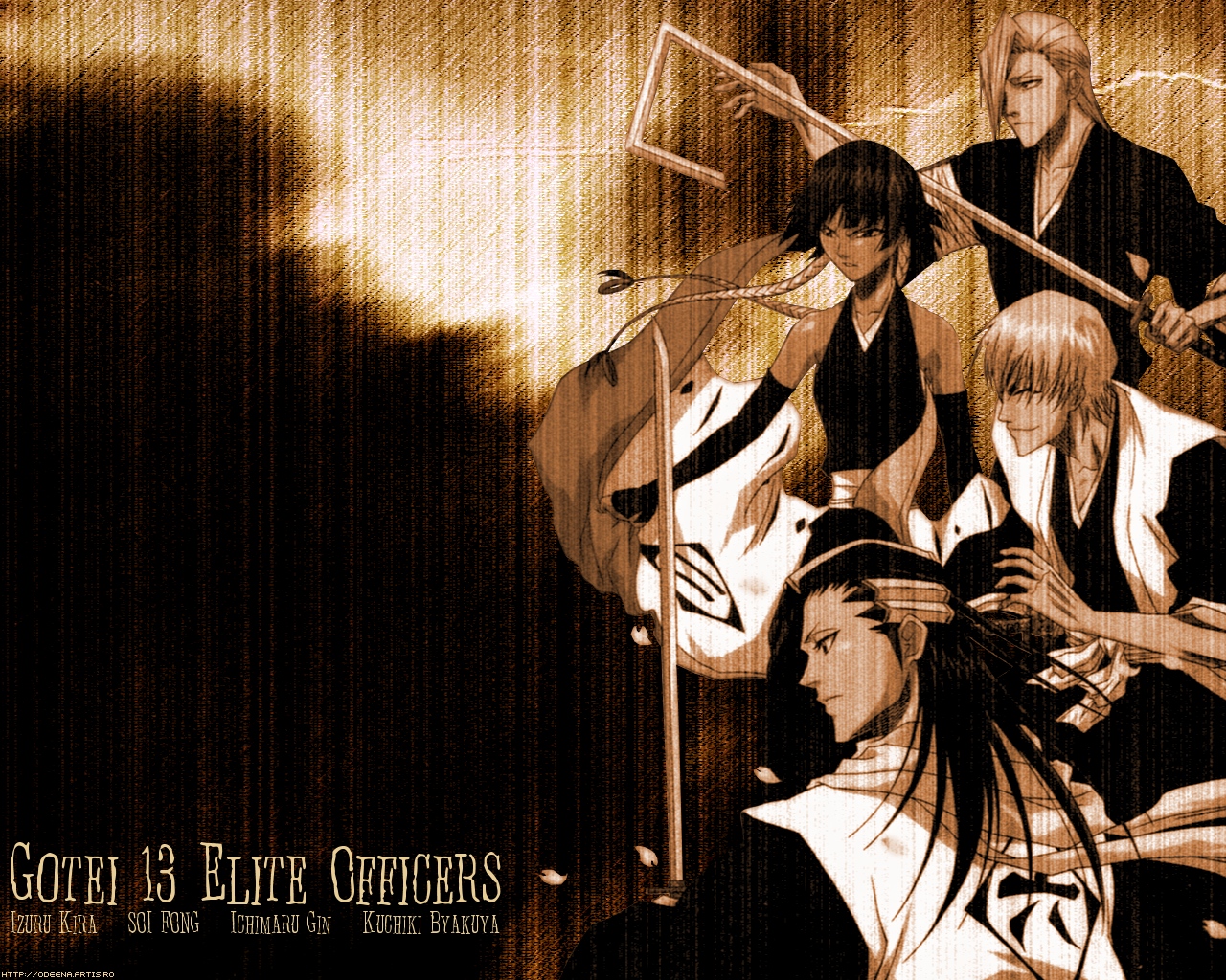 Gotei 13 Elite Officers from Bleach HD Wallpaper
