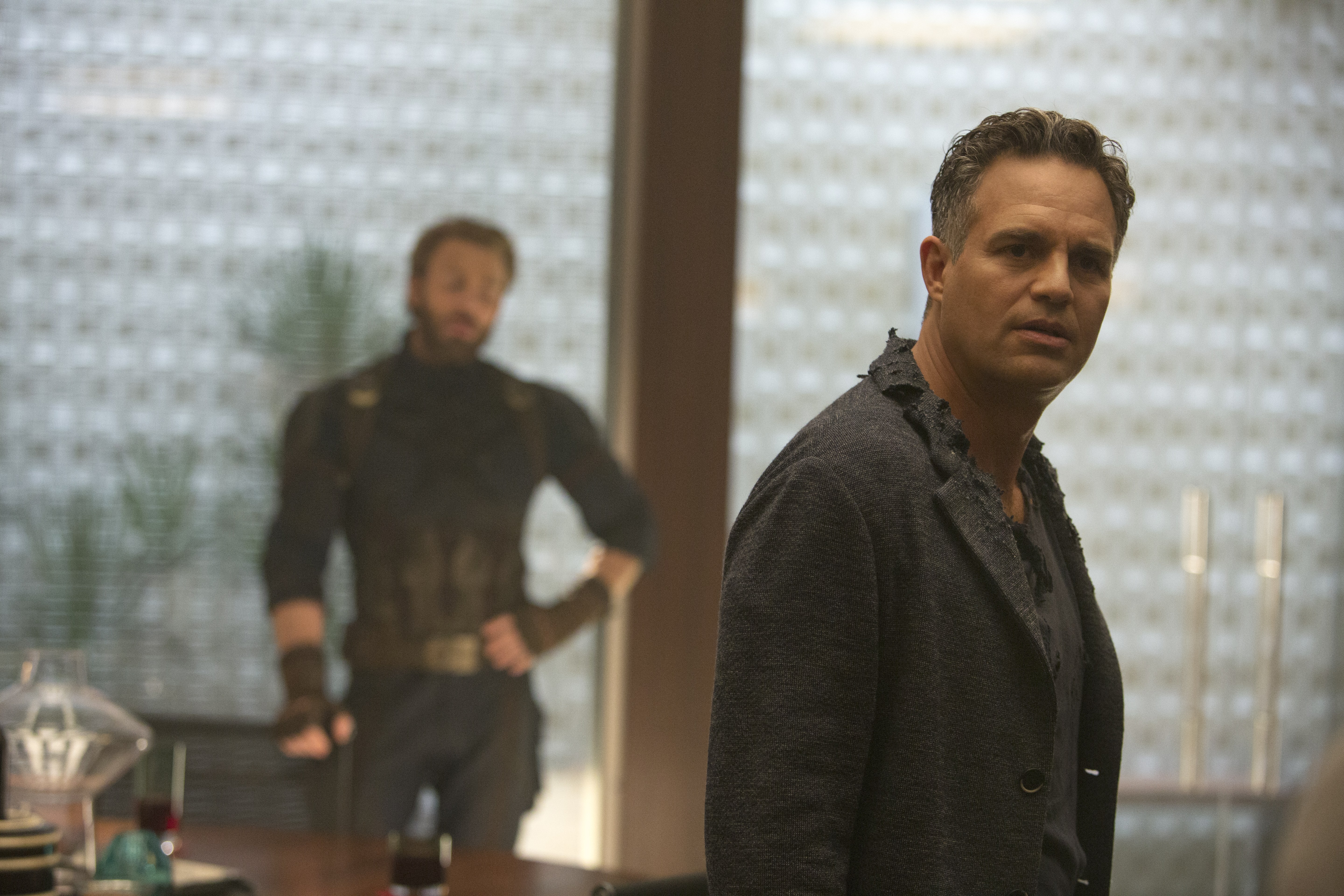 Bruce Banner and Captain America from Avengers HD Wallpaper