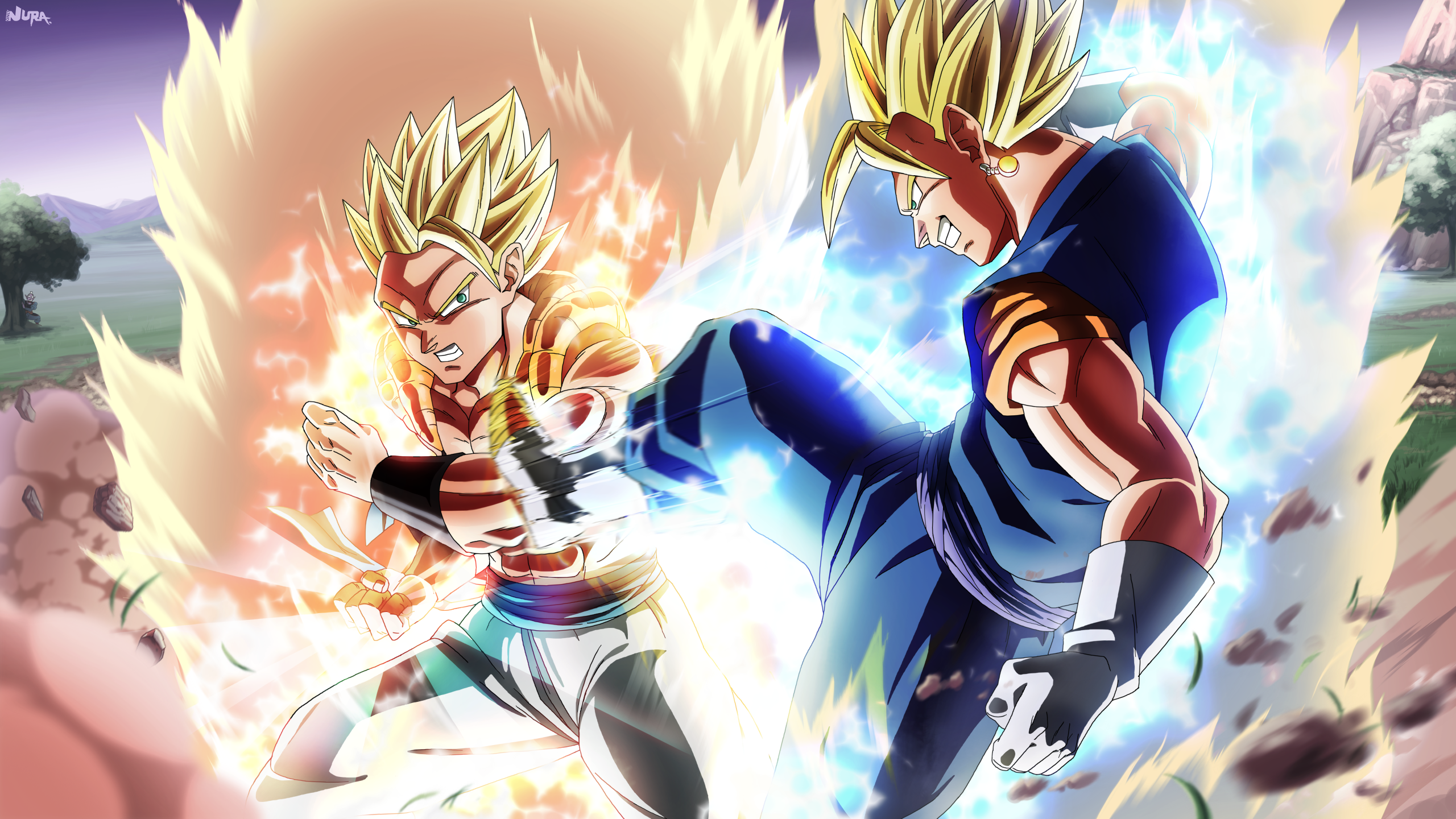 Gogeta and Vegito from Dragon Ball Z HD Wallpaper