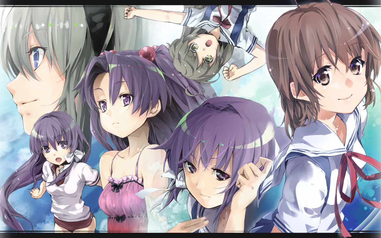 Ryou Fujibayashi and friends HD Wallpaper