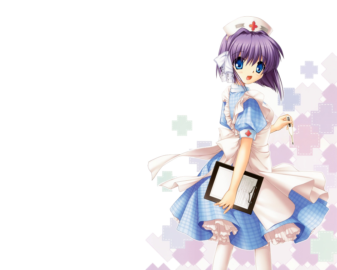 Ryou Fujibayashi Nurse Anime HD Wallpaper