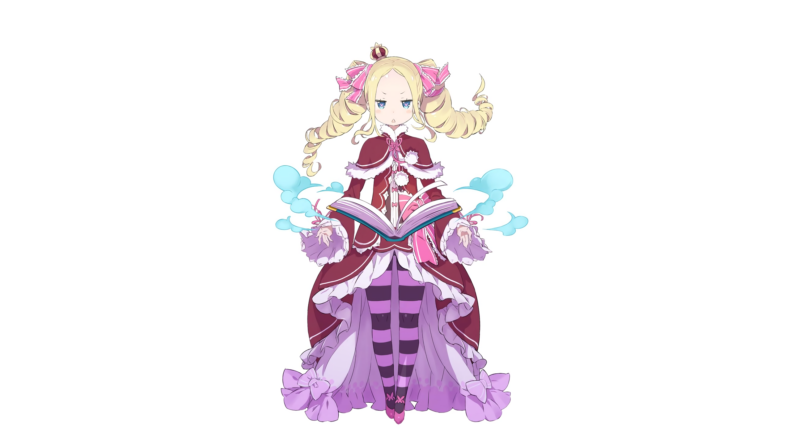 Beatrice from Re:ZERO holding a book HD Wallpaper