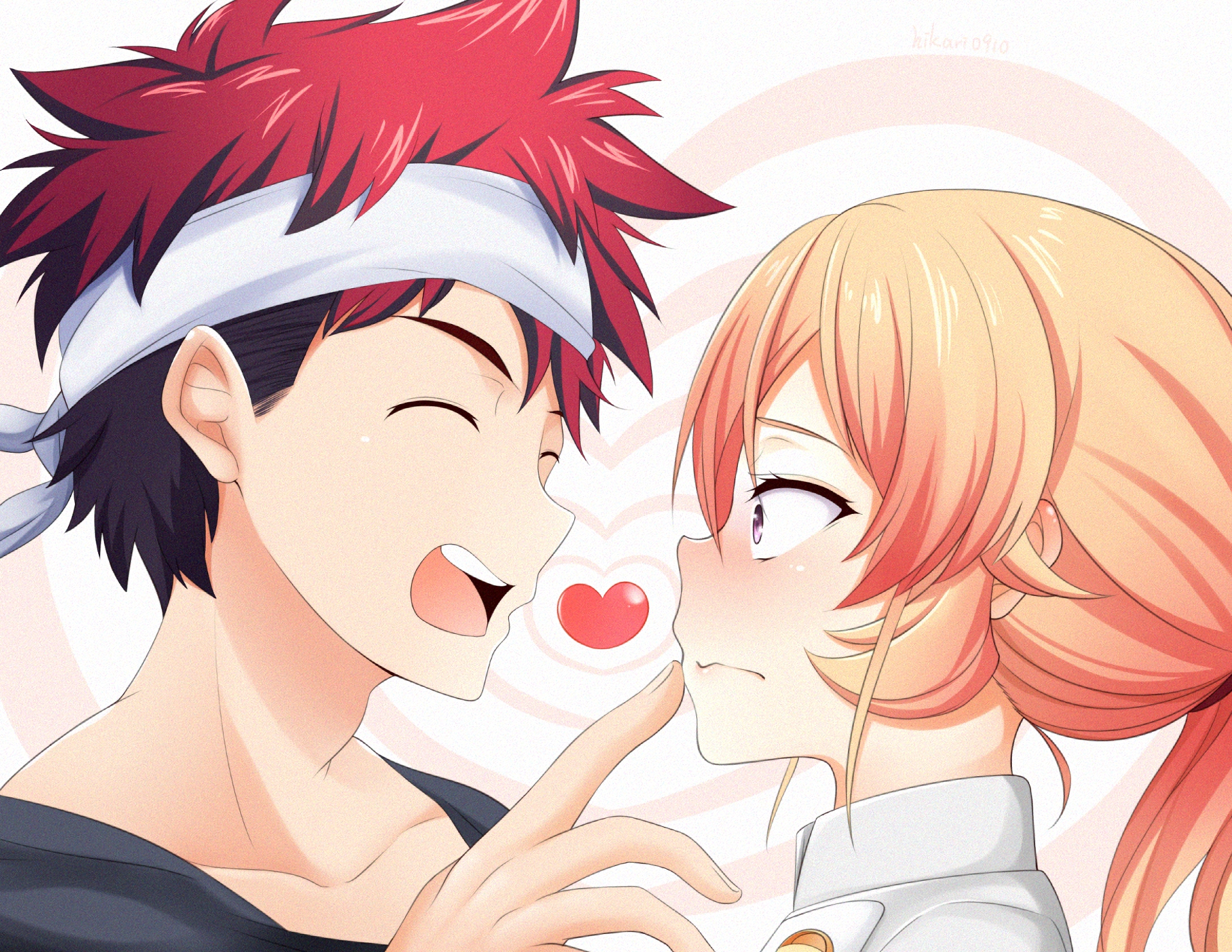 Soma Yukihira and Erina Nakiri from Food Wars! HD Wallpaper