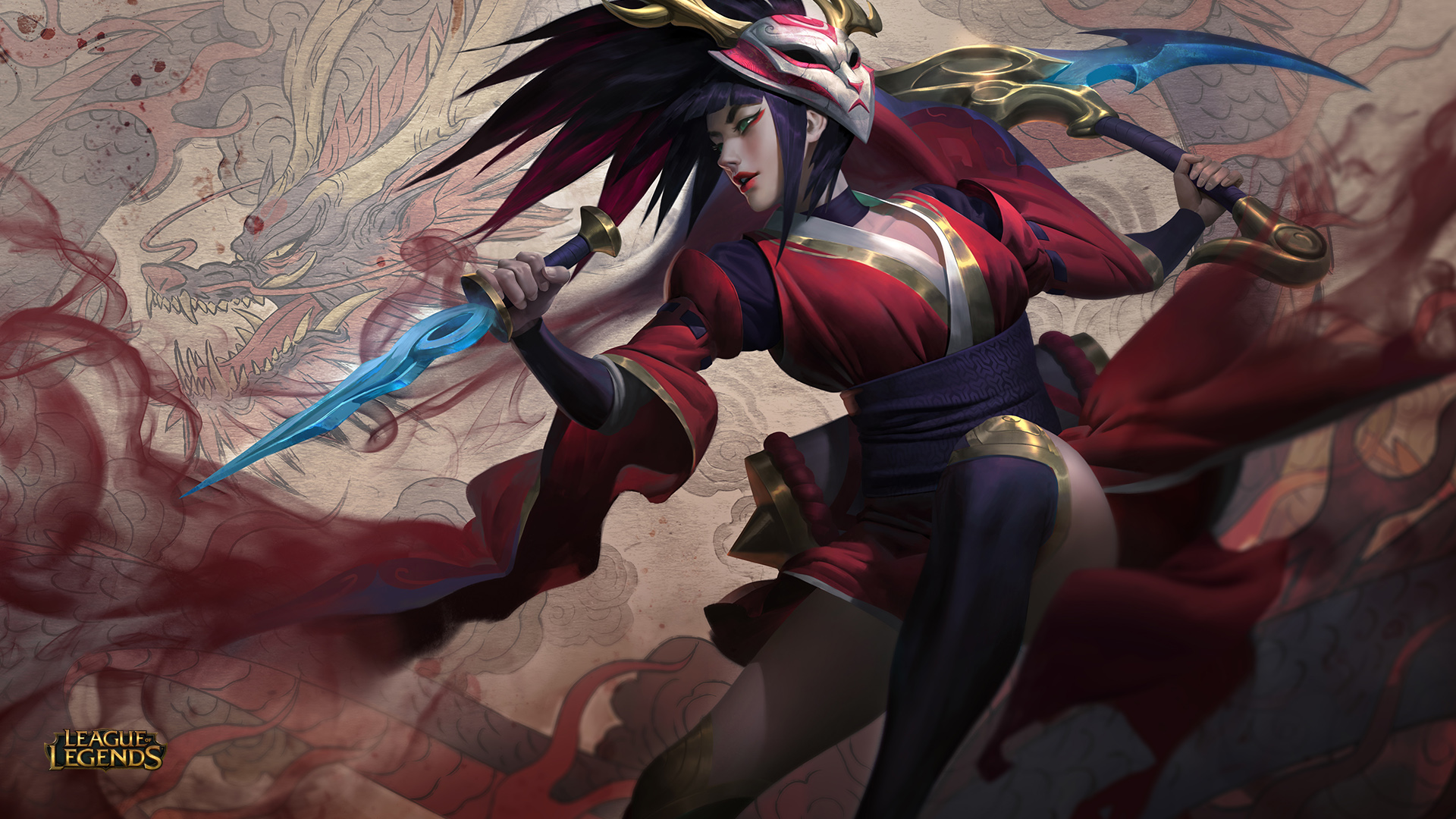 Akali from League of Legends HD Wallpaper