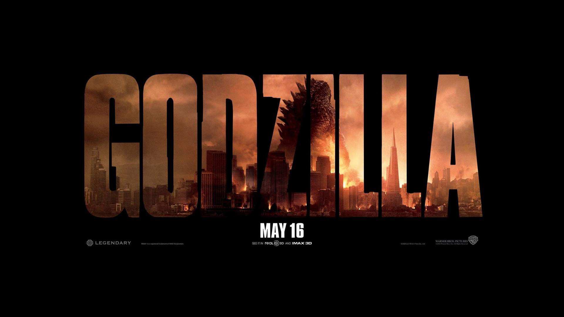 Godzilla Movie Poster HD Wallpaper