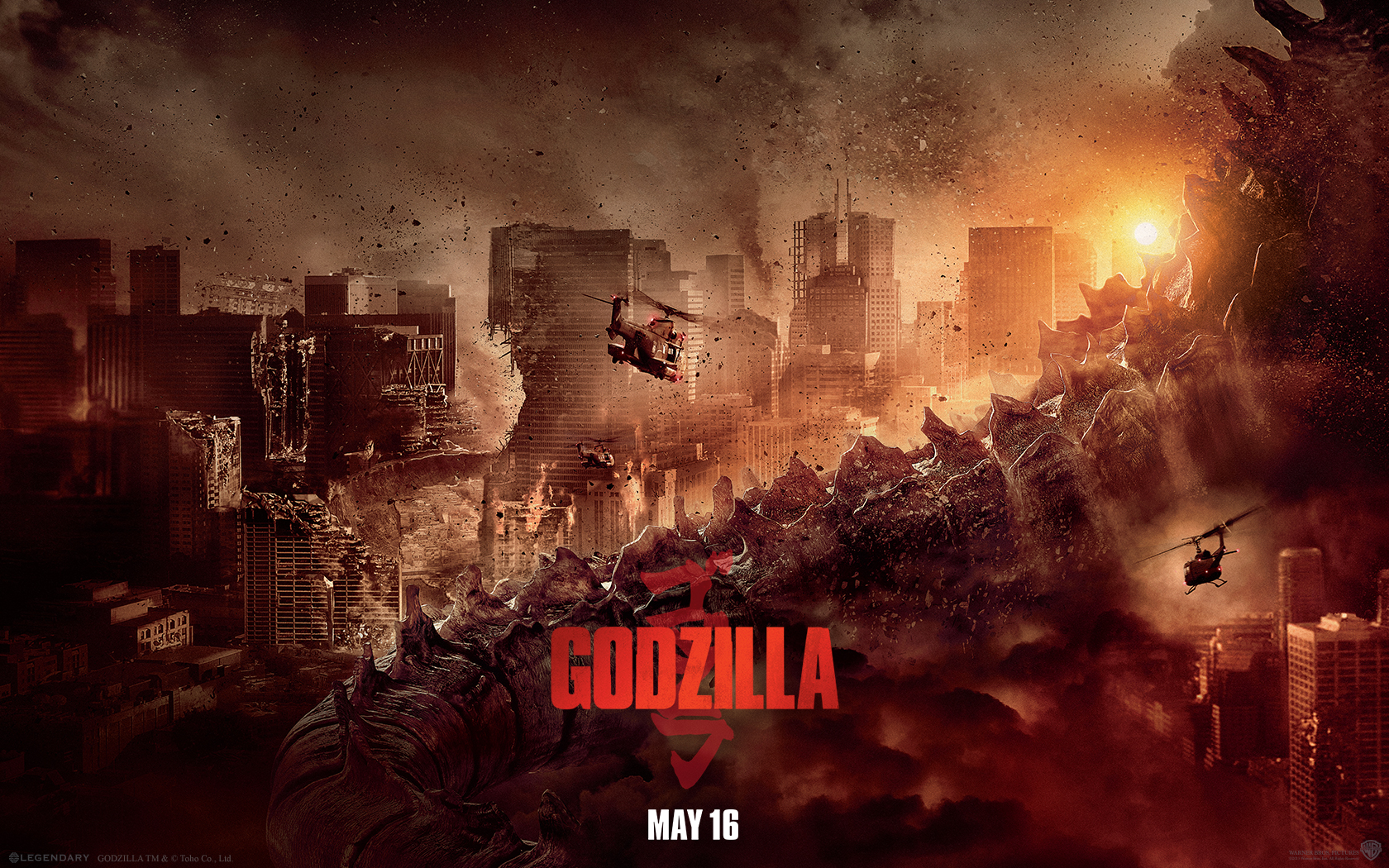 Godzilla movie poster HD Wallpaper