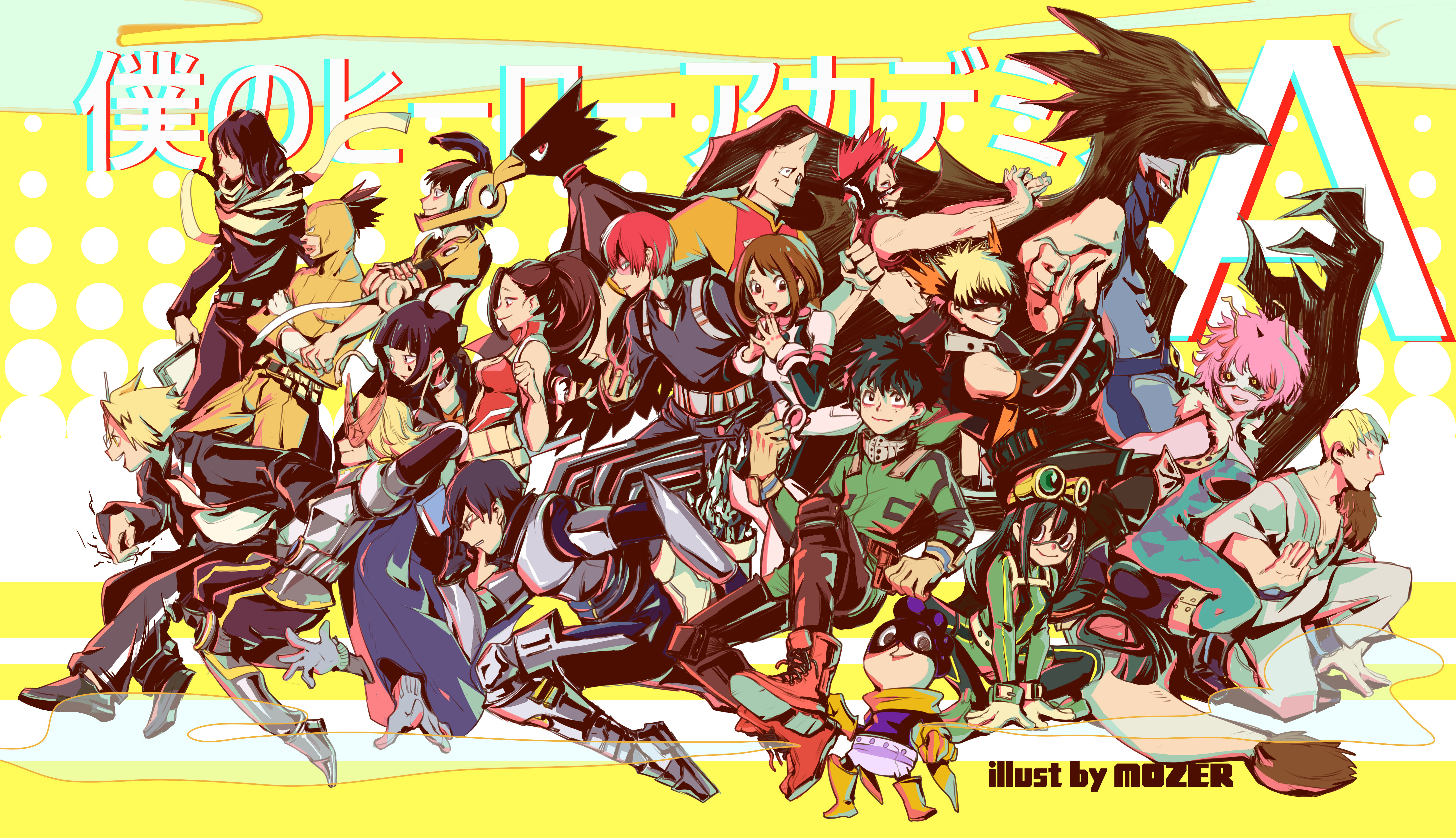 My Hero Academia characters illustration HD Wallpaper