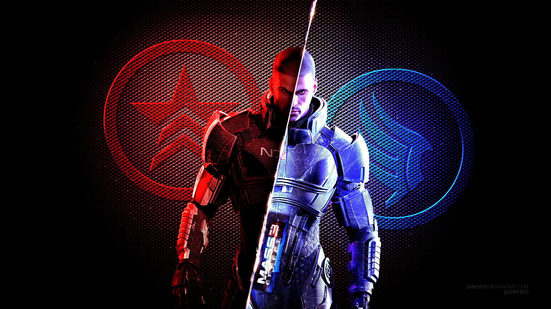 Commander Shepard from Mass Effect HD Wallpaper