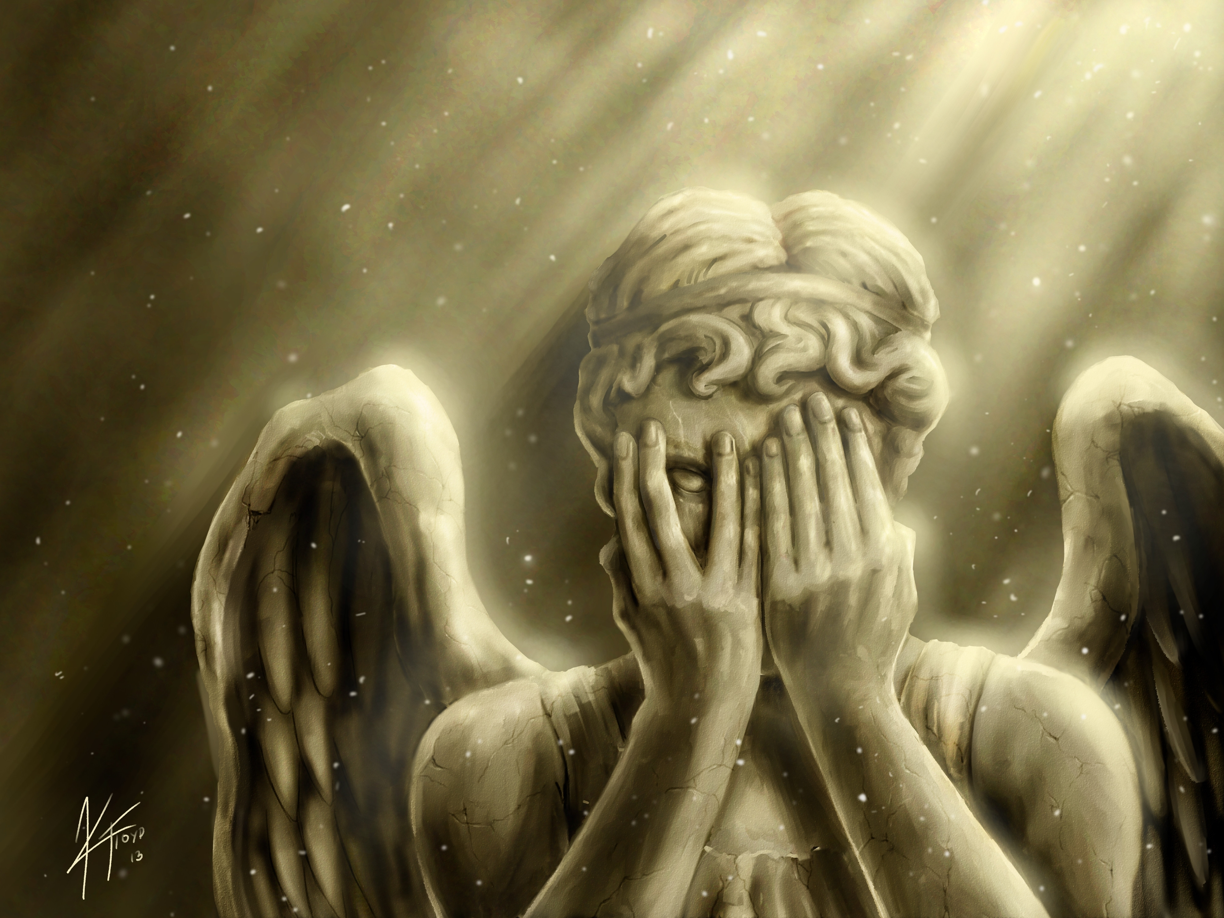 Weeping Angel from Doctor Who HD Wallpaper