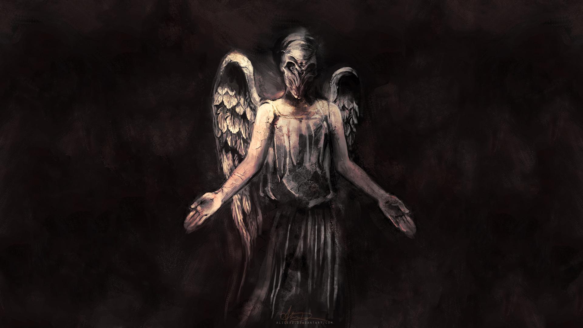 Weeping Angel from Doctor Who HD Wallpaper