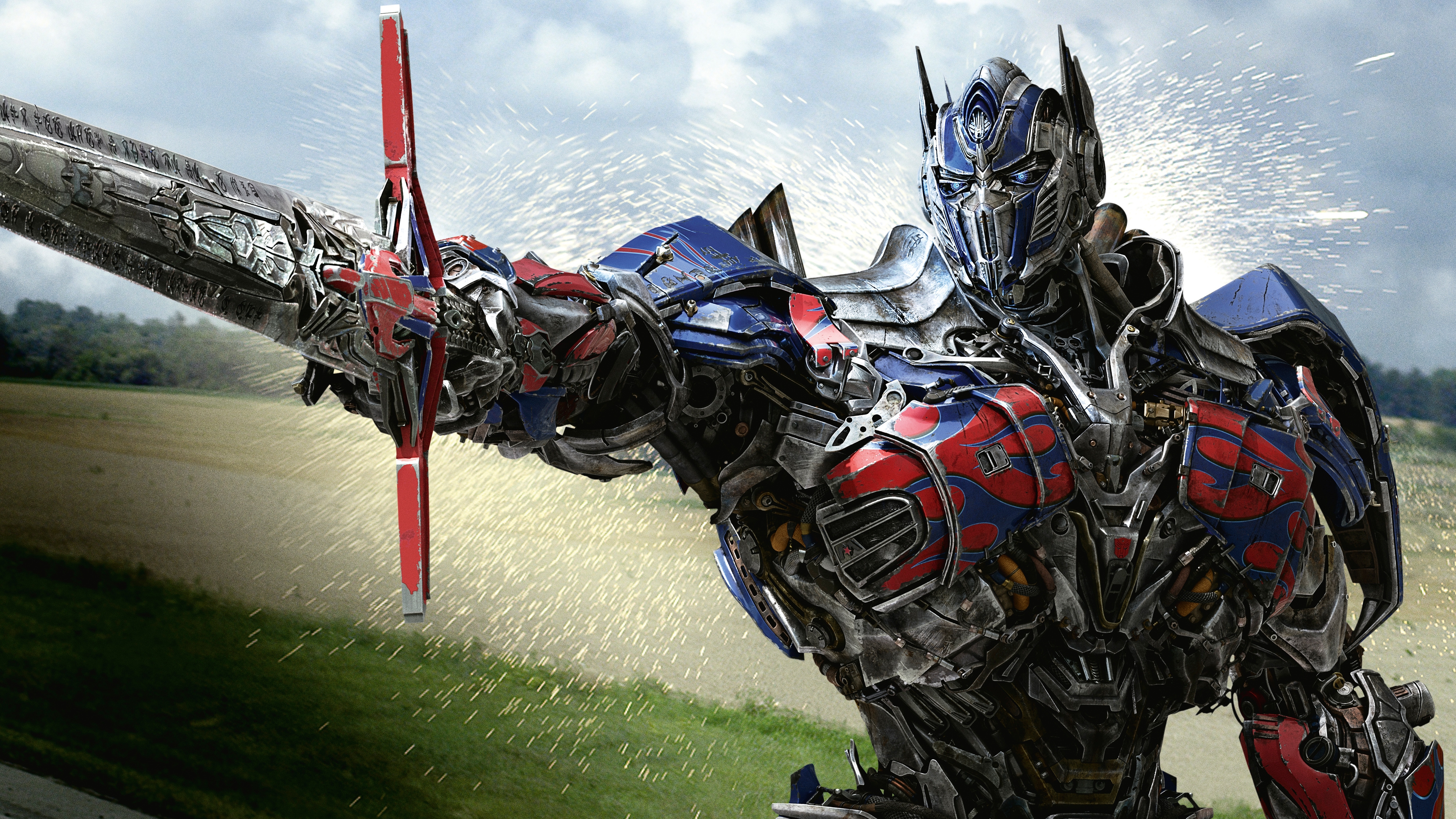 Optimus Prime with Sword HD Wallpaper