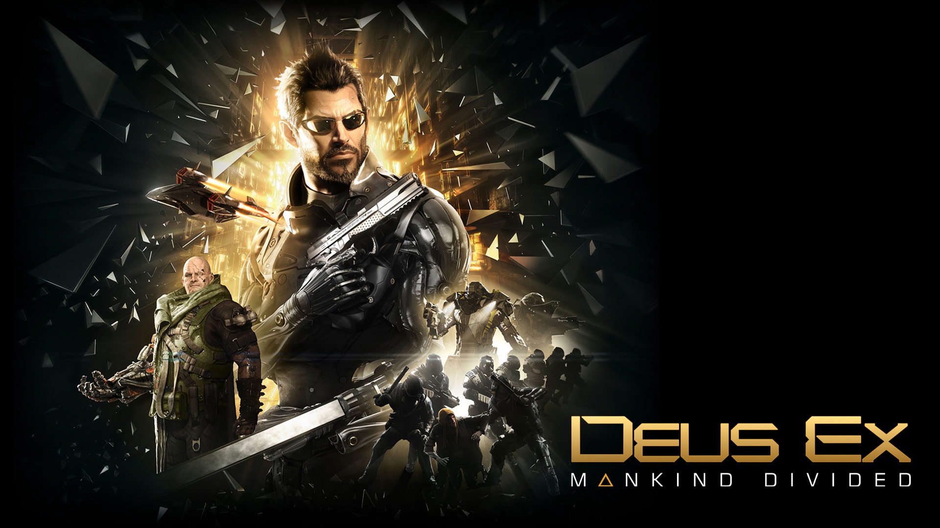 Adam Jensen from Deus Ex: Mankind Divided HD Wallpaper