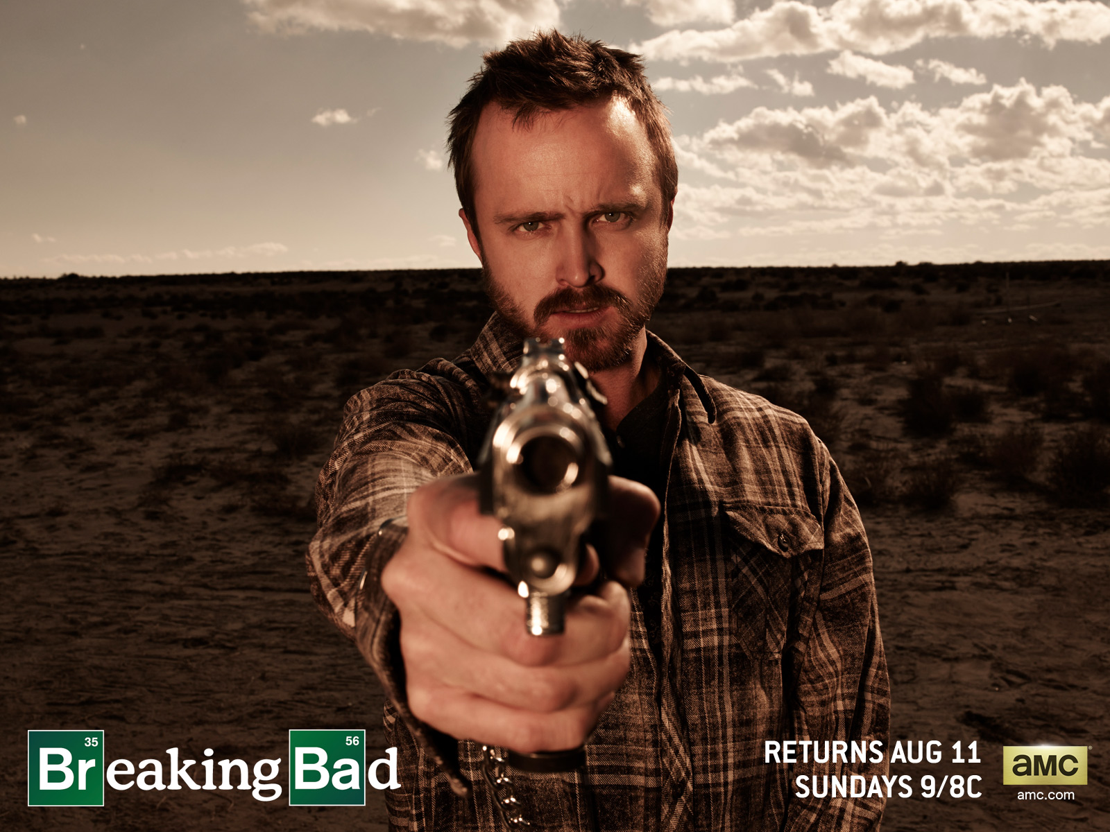 Jesse Pinkman from Breaking Bad holding a gun HD Wallpaper
