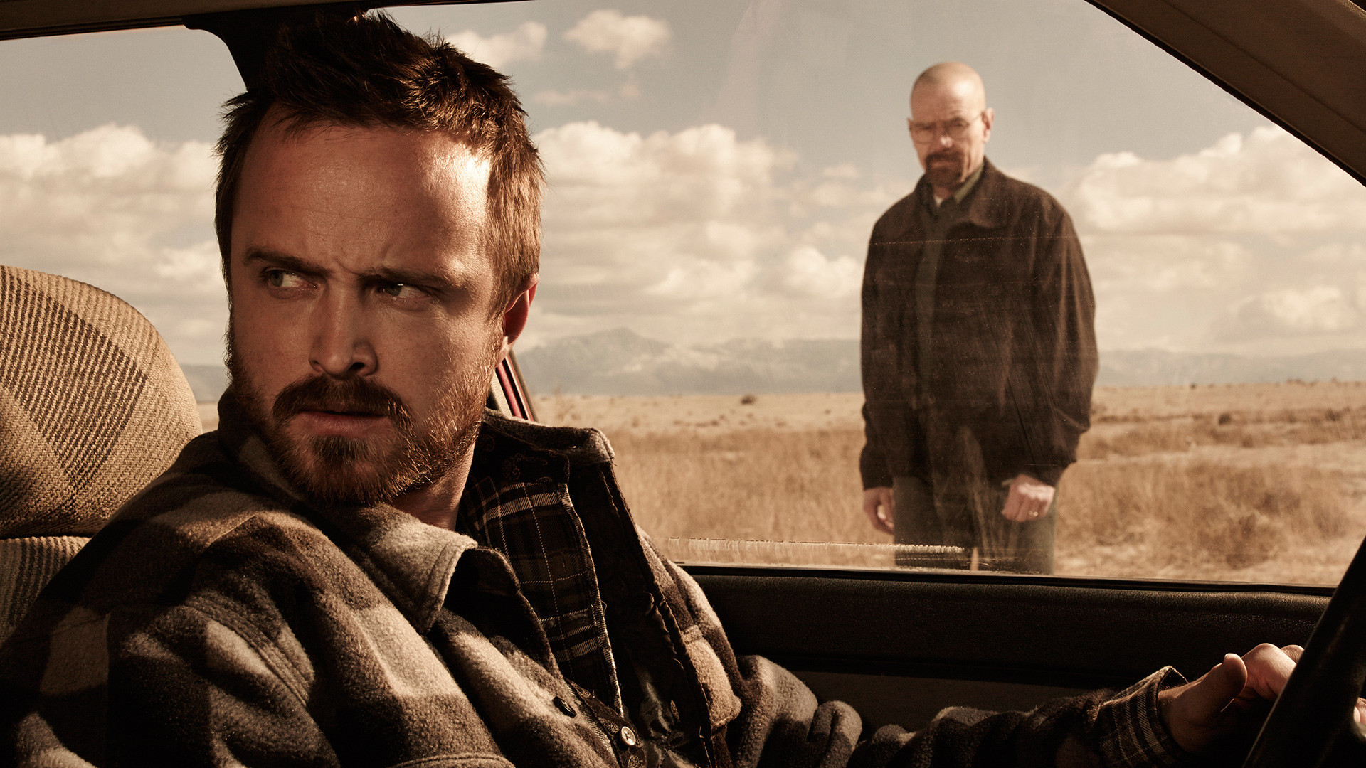 Jesse Pinkman and Walter White in Breaking Bad HD Wallpaper