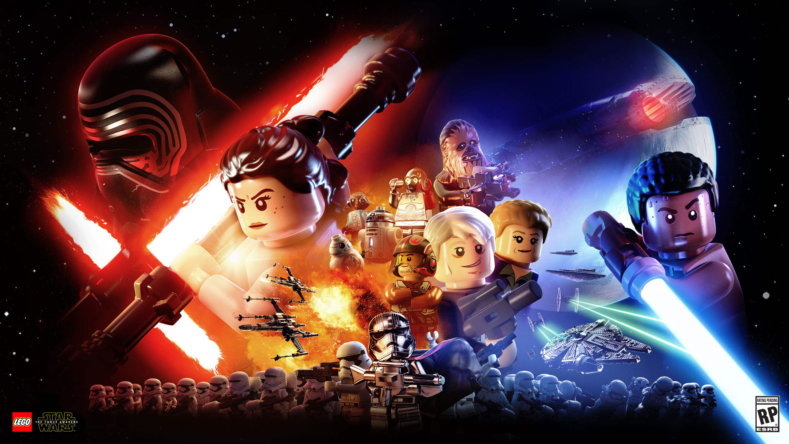 Lego Star Wars: The Force Awakens Poster HD Wallpaper