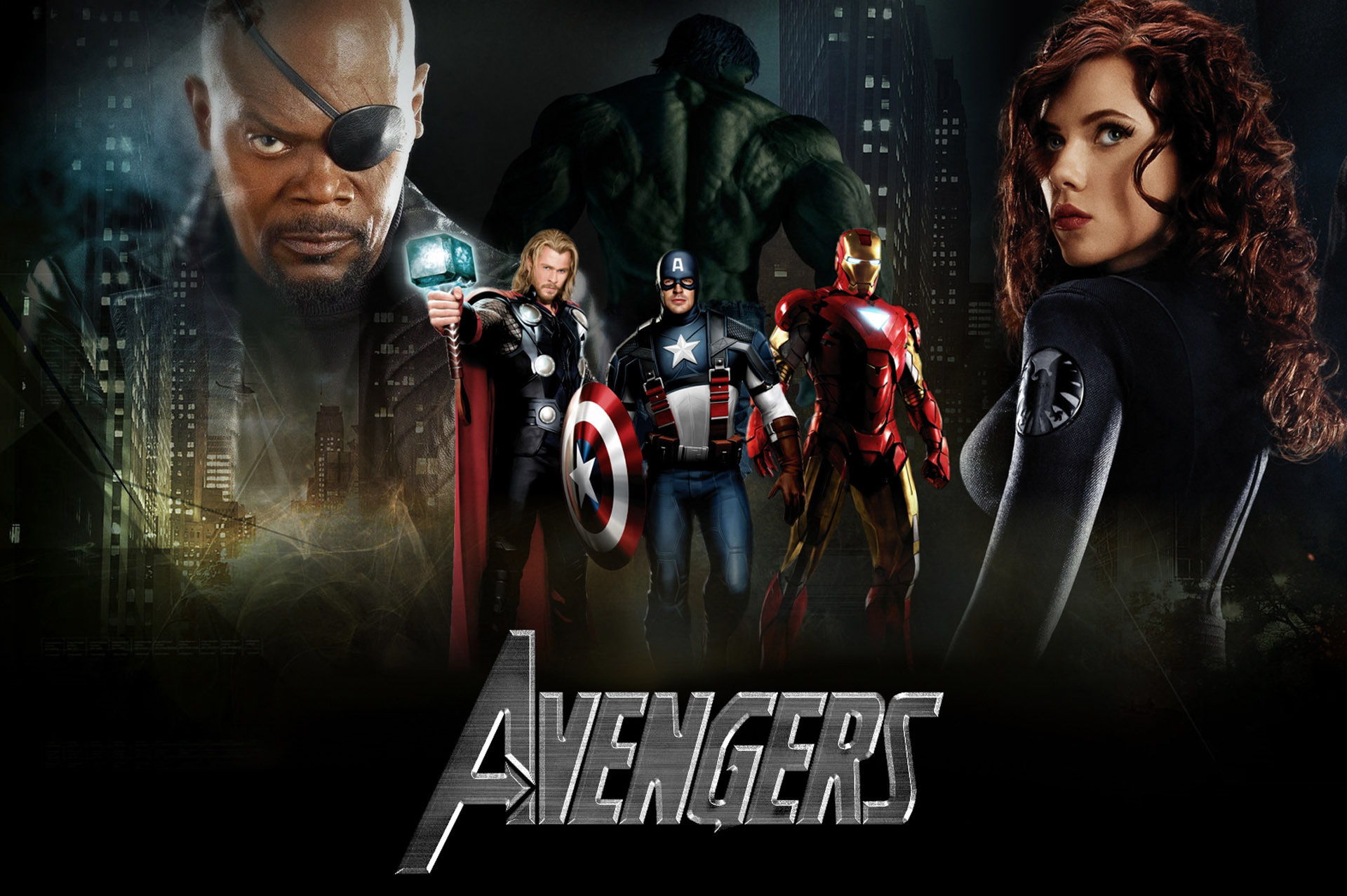 The Avengers Nick Fury Thor Captain America Iron Man Hulk Black Widow HD Wallpaper