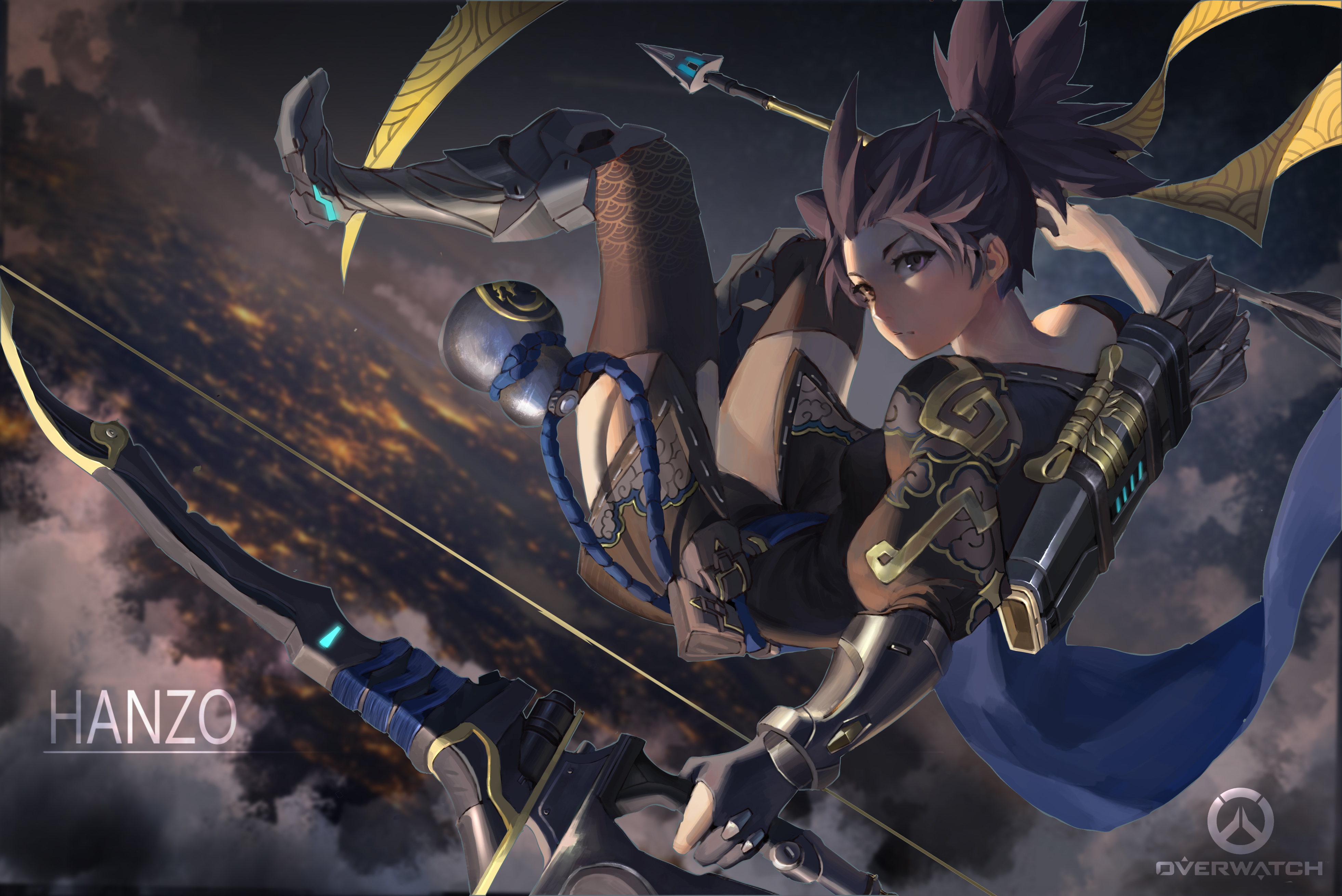 Hanzo from Overwatch HD Wallpaper