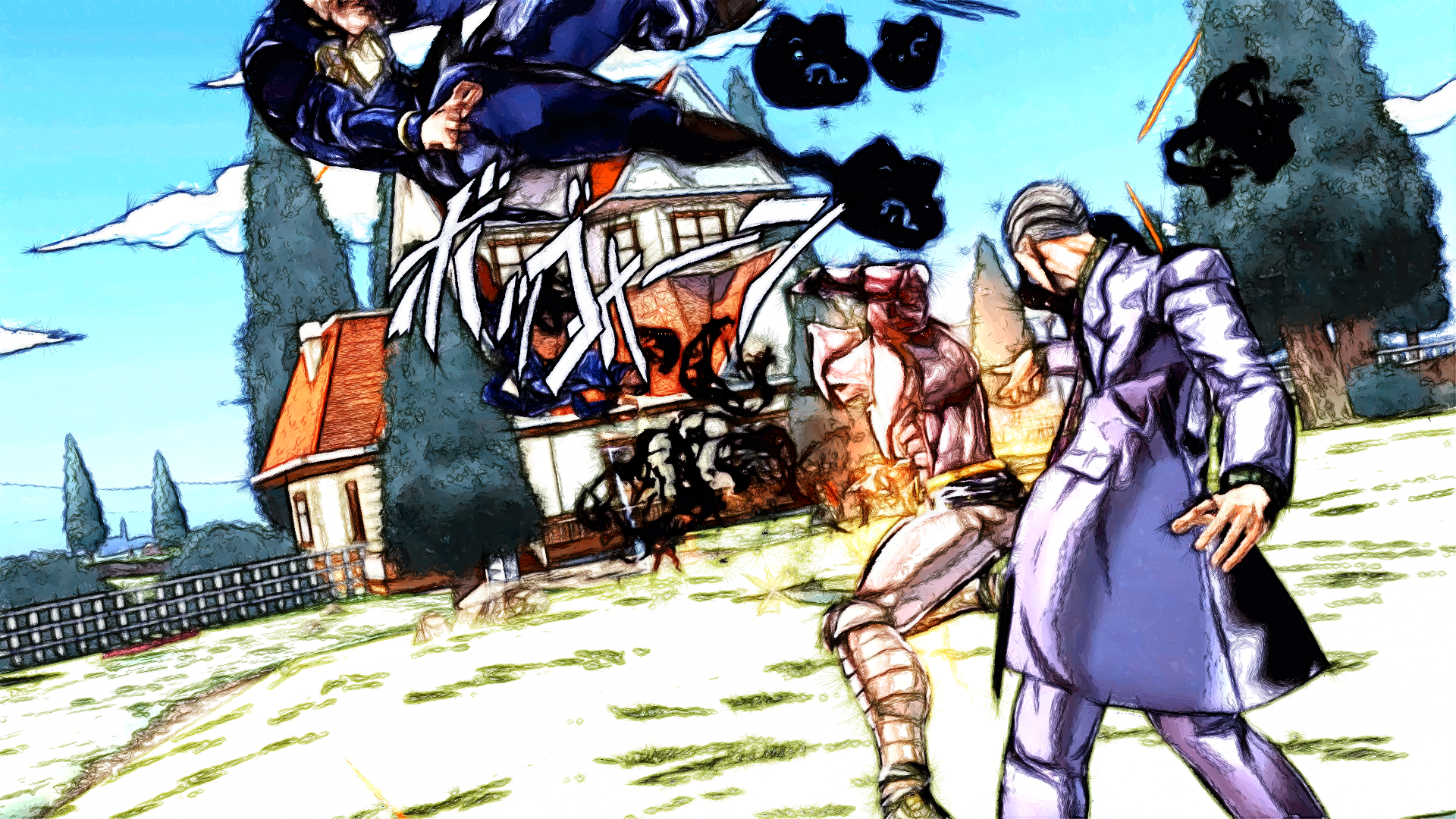 Josuke Higashikata from JoJo's Bizarre Adventure HD Wallpaper