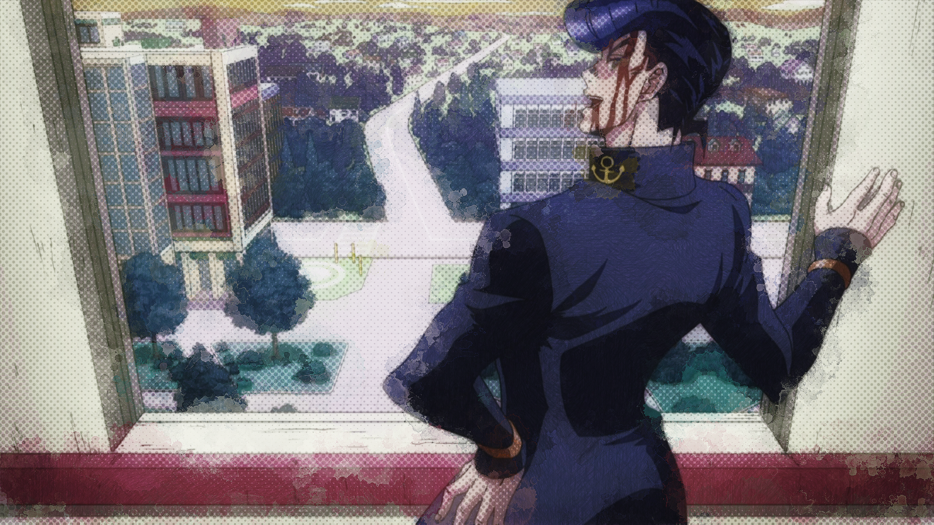 Josuke Higashikata from JoJo's Bizarre Adventure HD Wallpaper