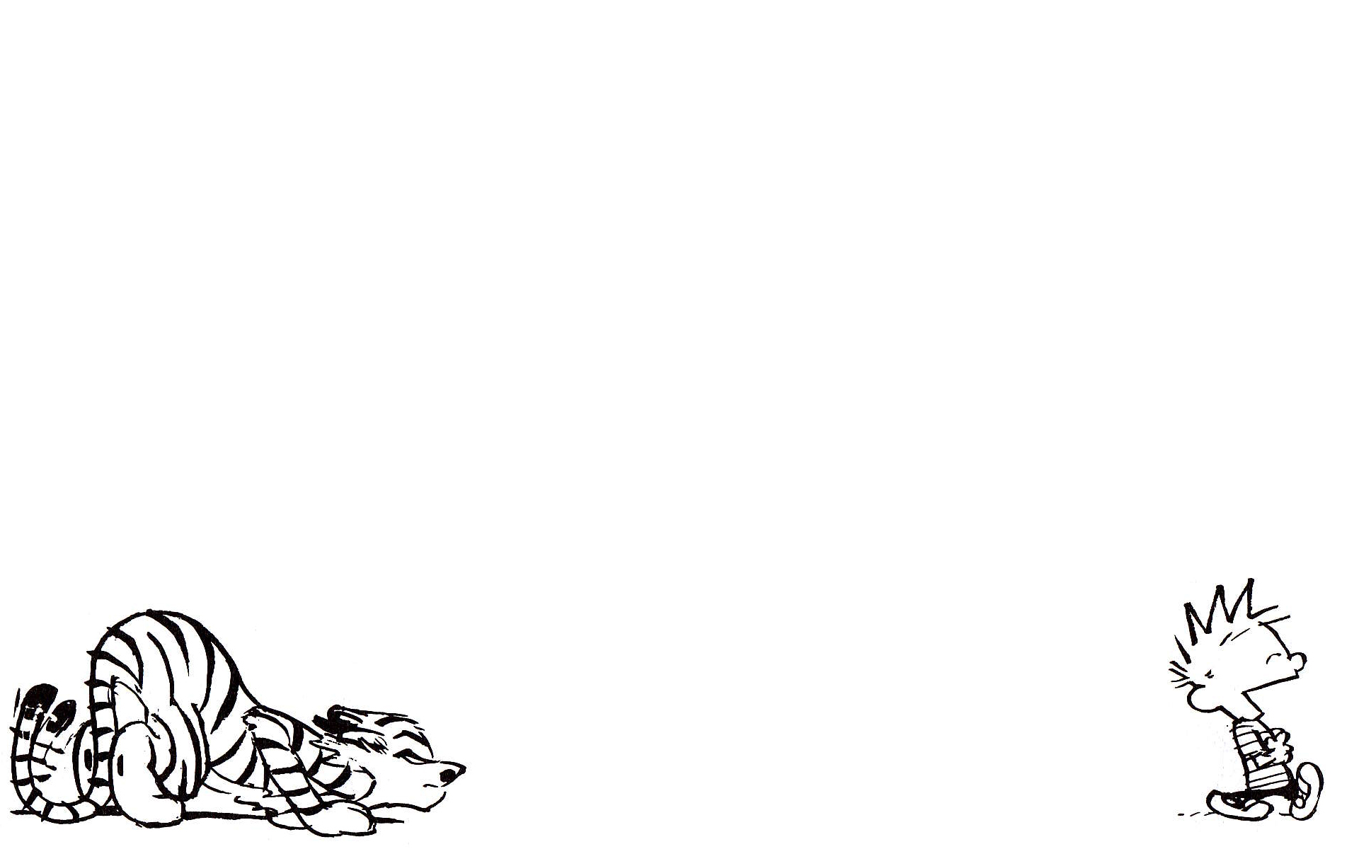 Hobbes from Calvin and Hobbes HD Wallpaper