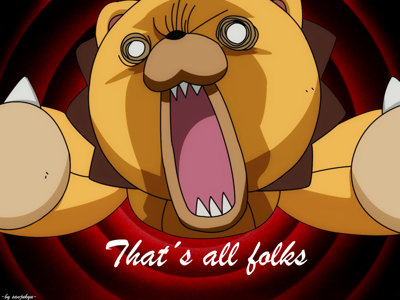 Kon from Bleach That's all folks HD Wallpaper