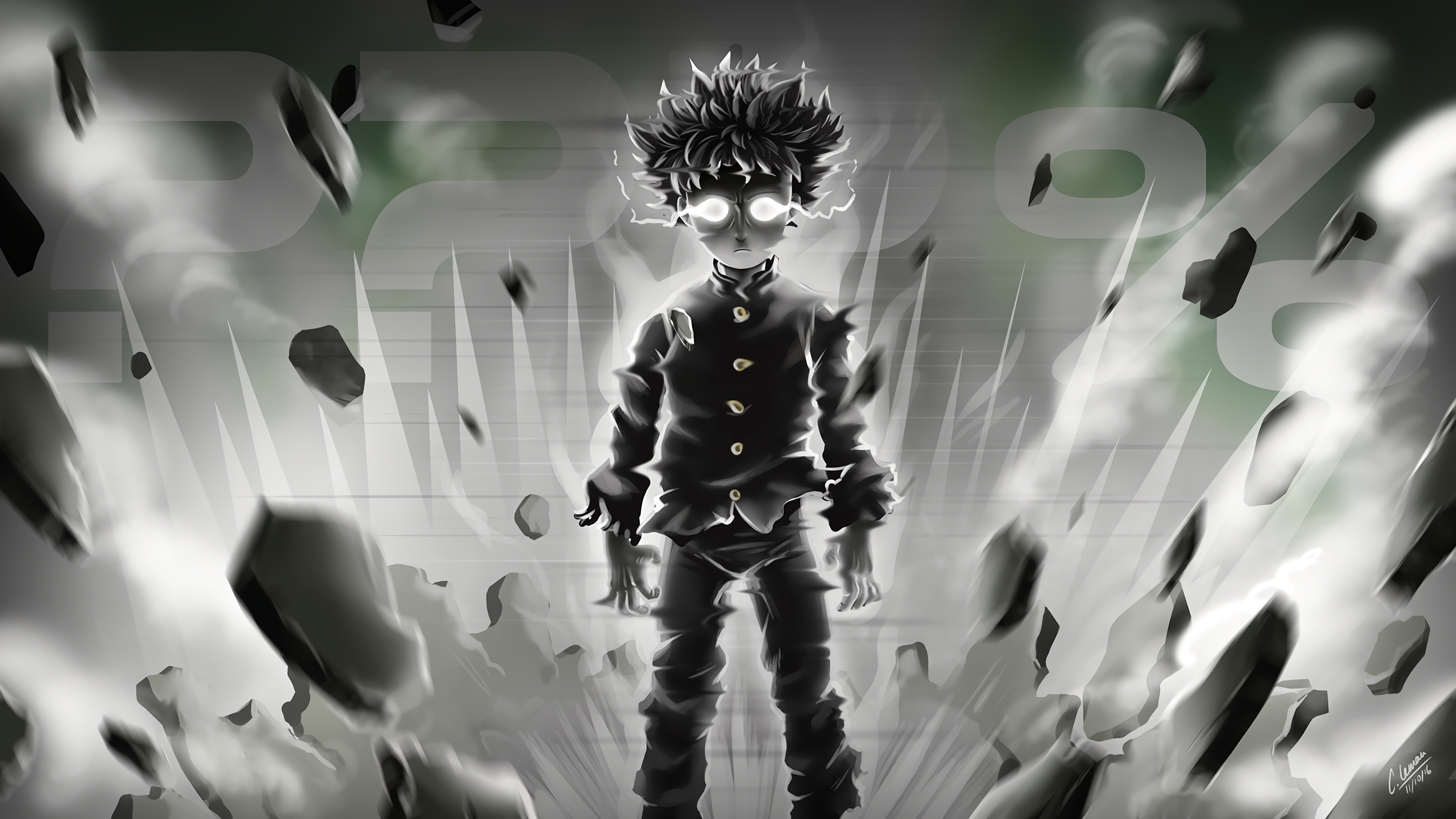 Shigeo Kageyama from Mob Psycho 100 HD Wallpaper