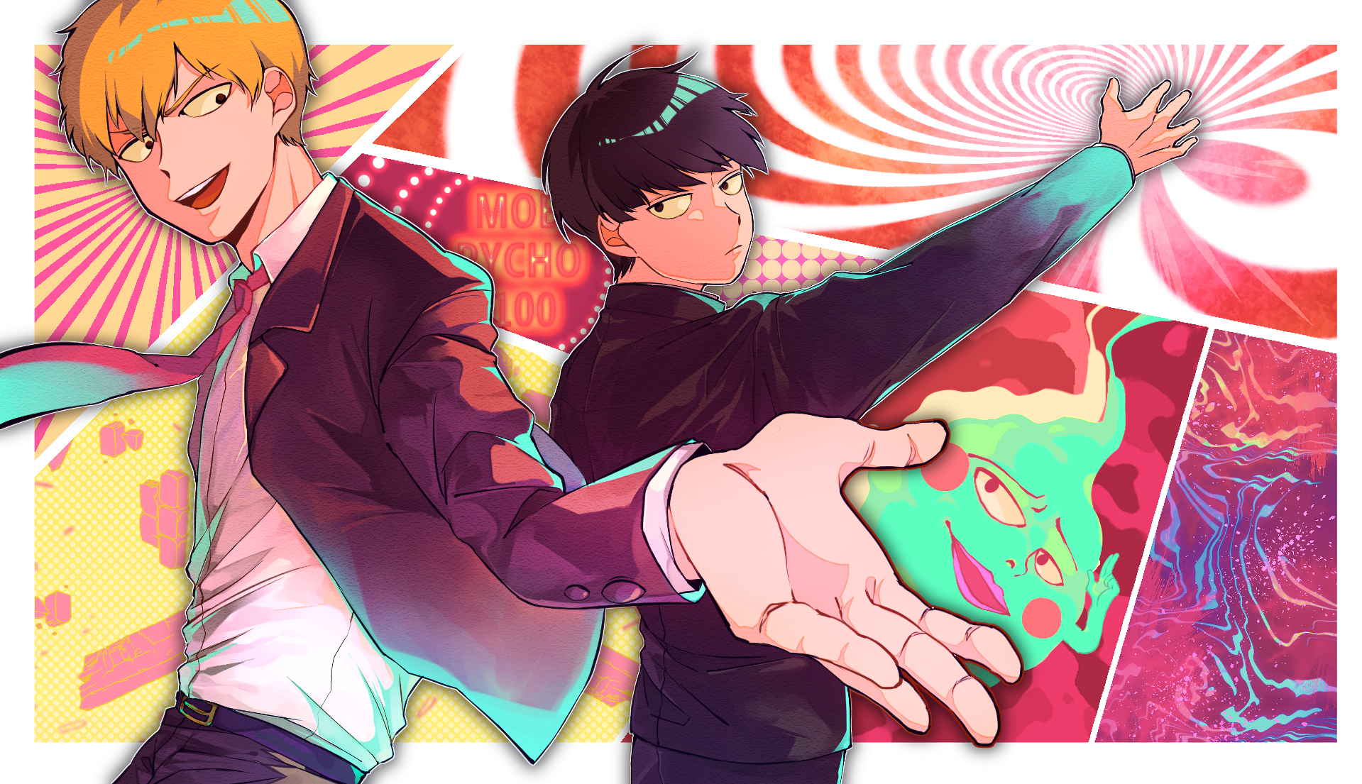 Mob Psycho 100: Shigeo Kageyama and Ritsu Kageyama HD Wallpaper