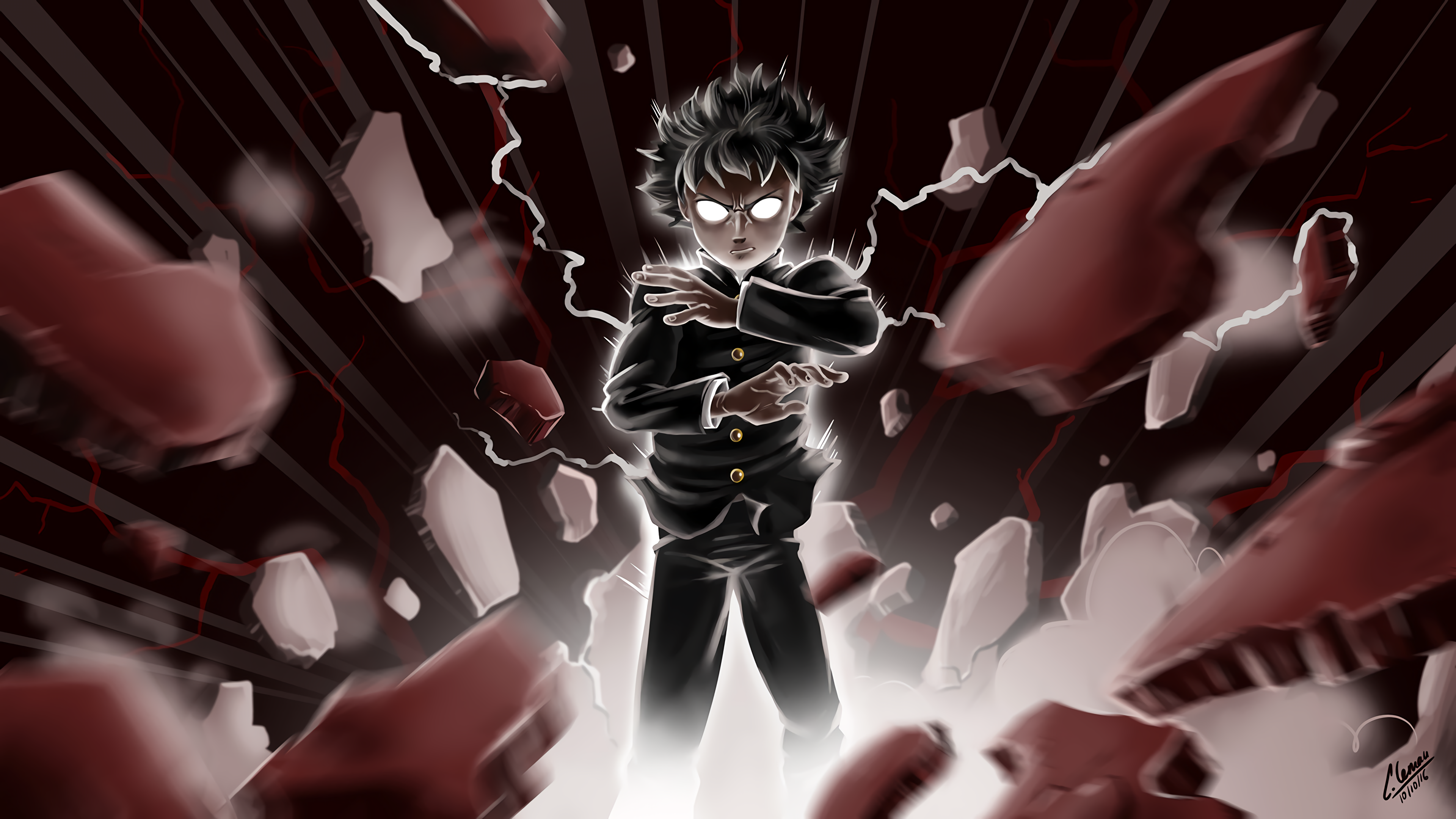 Shigeo Kageyama from Mob Psycho 100 HD Wallpaper