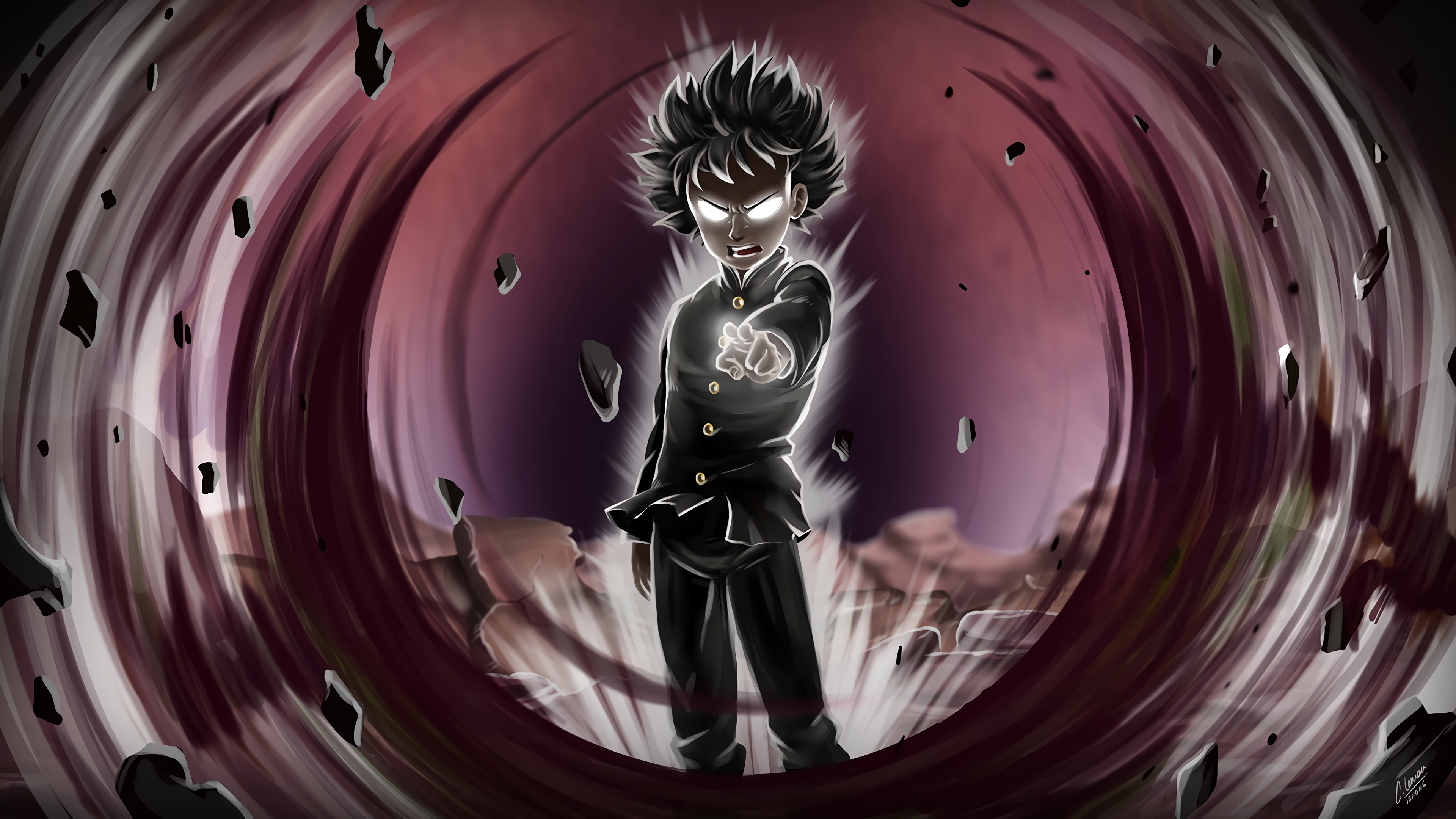 Shigeo Kageyama from Mob Psycho 100 HD Wallpaper