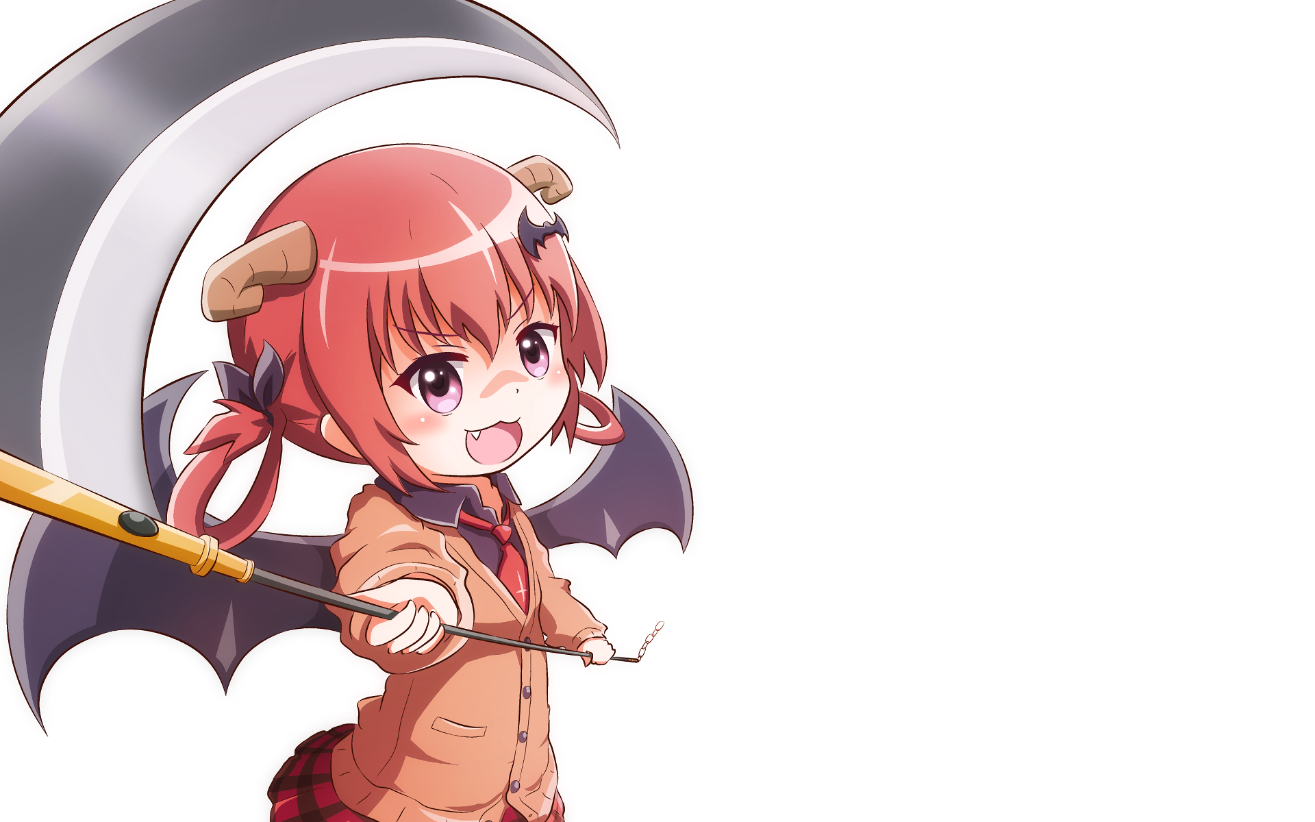 Satanichia Kurumizawa McDowell with a scythe HD Wallpaper