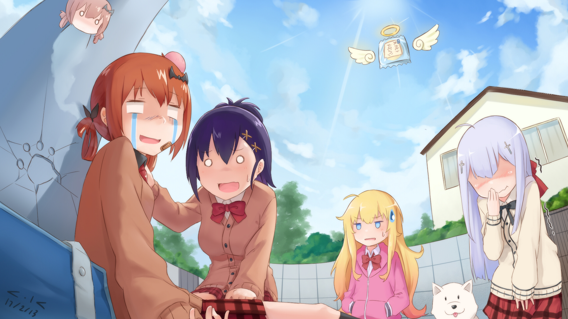Satanichia Kurumizawa McDowell and friends HD Wallpaper