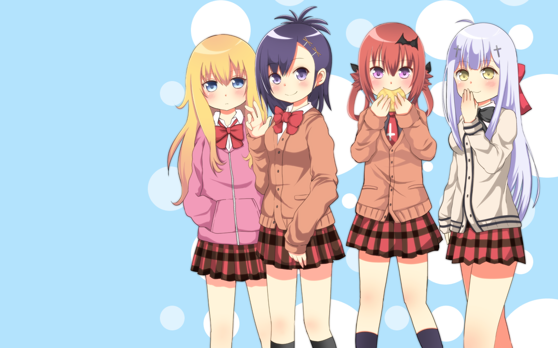 Satanichia Kurumizawa McDowell and friends HD Wallpaper