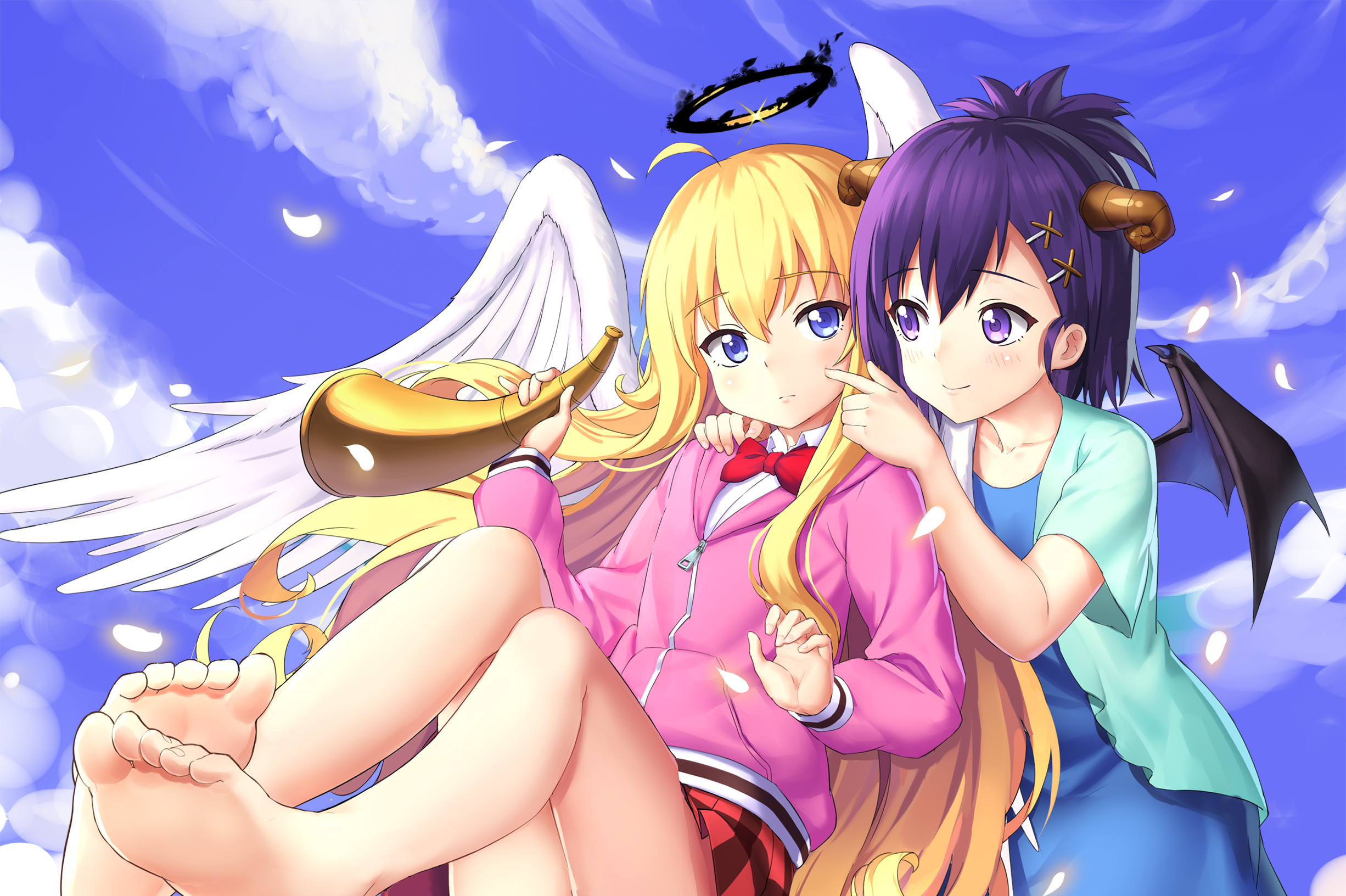Gabriel Tenma White and Vignette from Gabriel Dropout HD Wallpaper