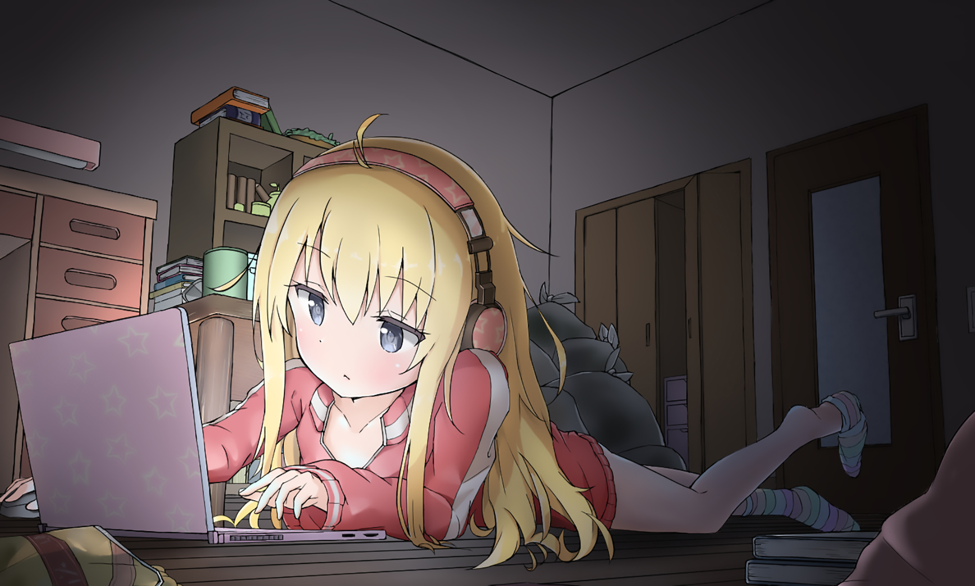 Gabriel Tenma White using a laptop HD Wallpaper